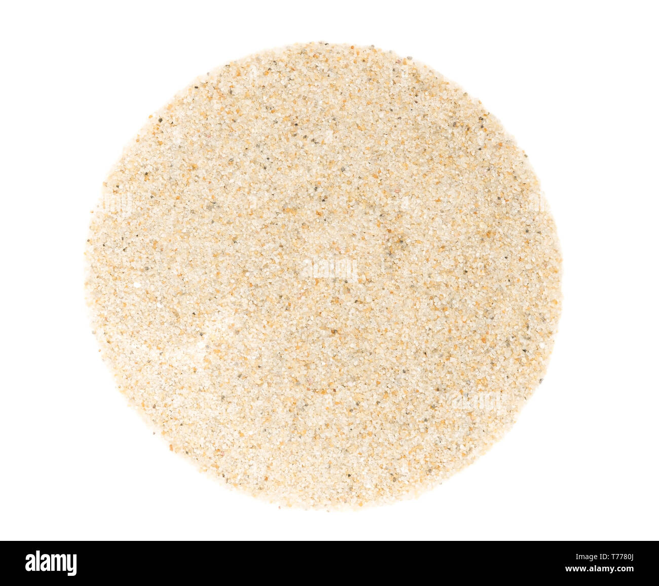 Sand circle isolated on white background Stock Photo Alamy