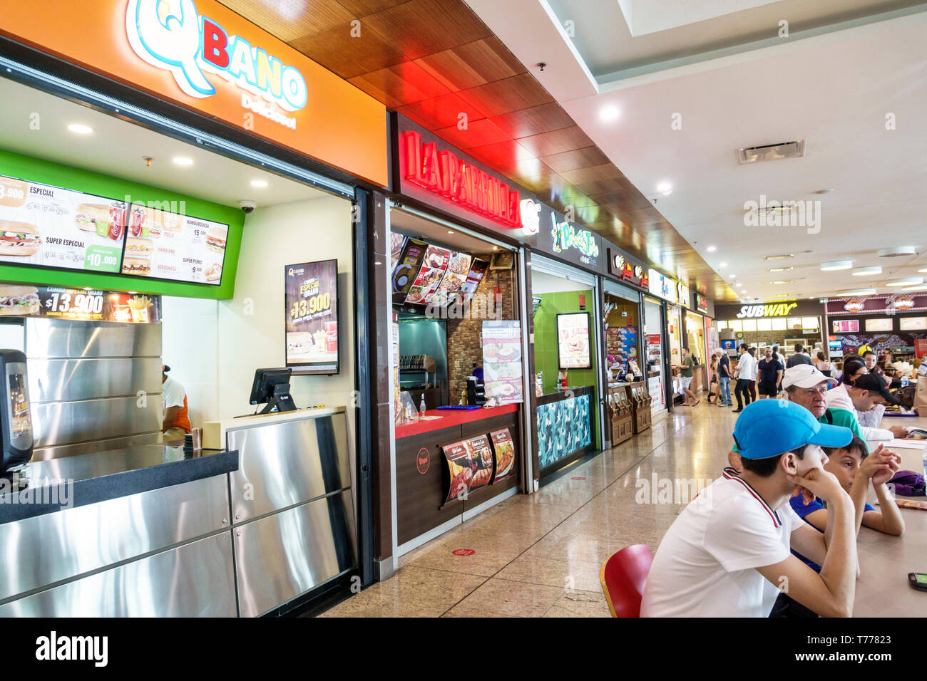 Cartagena Colombia,Bocagrande,Square Mall Plaza,exterior,sign,vertical ...