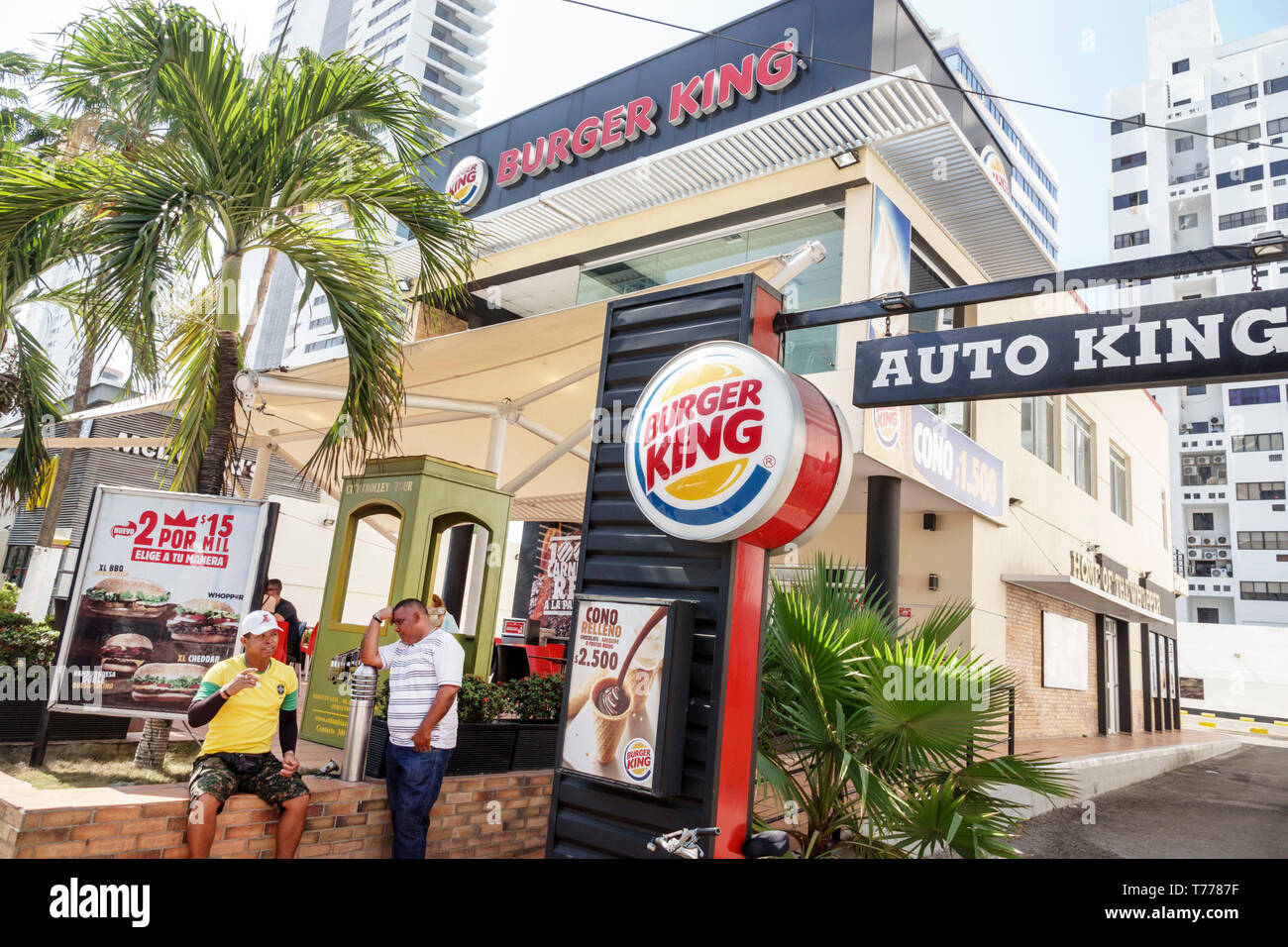 Colombia, Cartagena, Bocagrande, Burger King, fast food, hamburgers