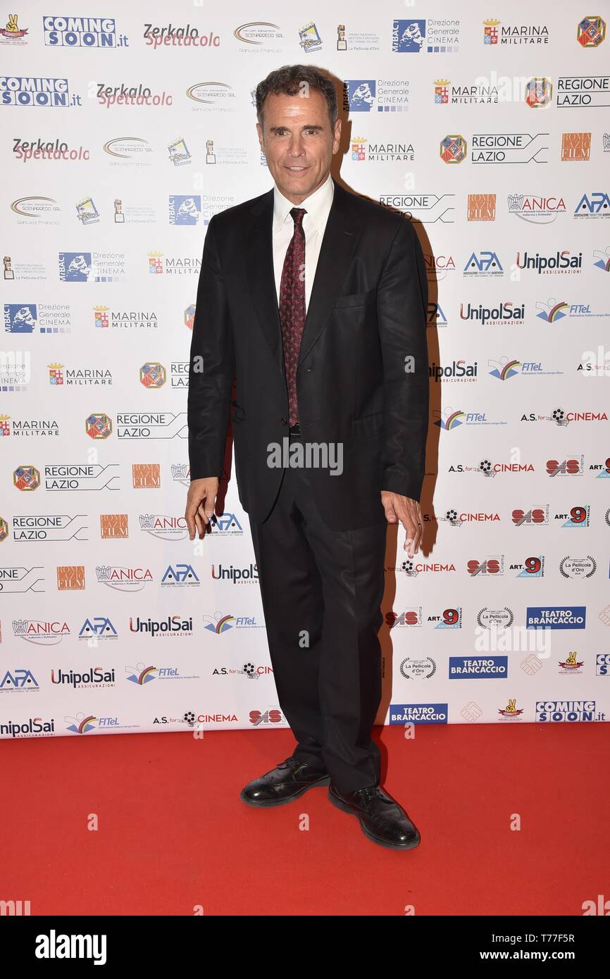 Rome, Italy. 03rd May, 2019. Rome, Brancaccio Theater Gala 'Pellicola D'Oro Award 2019, In the picture: Pino Quartullo Credit: Independent Photo Agency/Alamy Live News Stock Photo