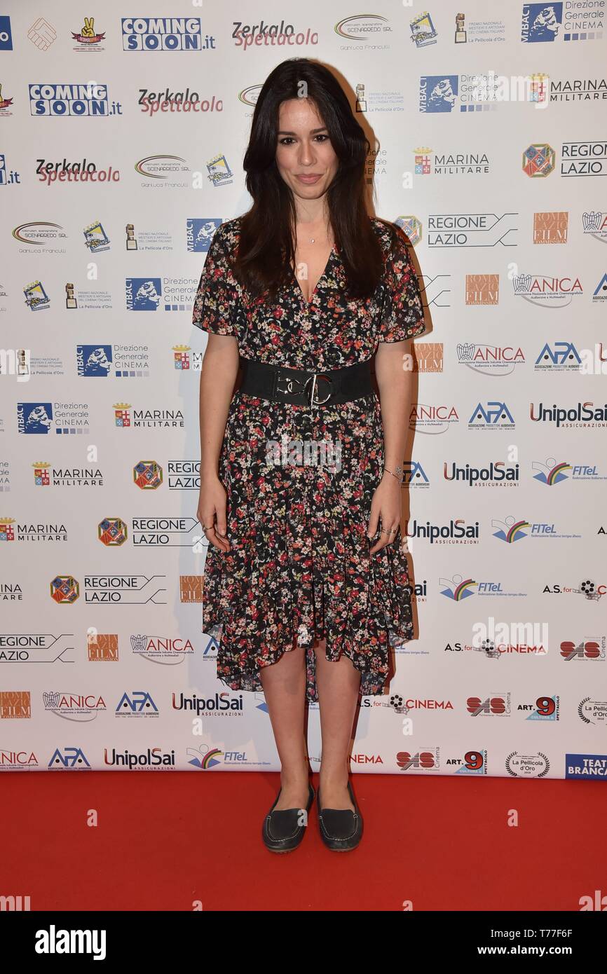 Rome, Italy. 03rd May, 2019. Rome, Brancaccio Theater Gala 'Pellicola D'Oro Award 2019, In the picture: Annalisa Arena Credit: Independent Photo Agency/Alamy Live News Stock Photo