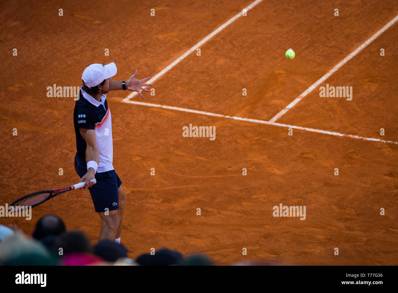 Estoril, Portugal. 04th May, 2019. Pablo Cuevas from Uruguay during the game with Alejandro Davidovich Fokina from Spain for the semi-final of Millennium Estoril Open ATP 250 tennis match, in Estoril, near Lisbon. Credit: SOPA Images Limited/Alamy Live News Stock Photo
