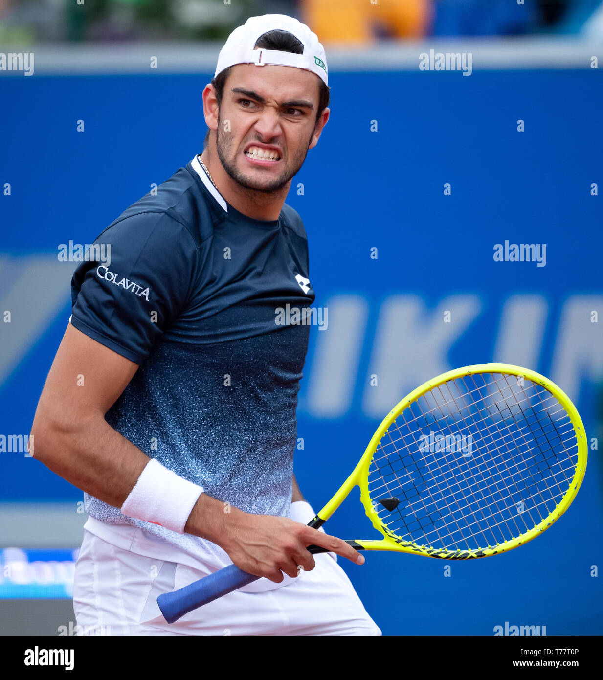 Munich Germany 05th May 2019 Tennis Atp Tour Munich Individual Men Final Garin Chile Berrettini Italy Matteo Berrettini In Action Credit Sven Hoppe Dpa Alamy Live News Stock Photo Alamy