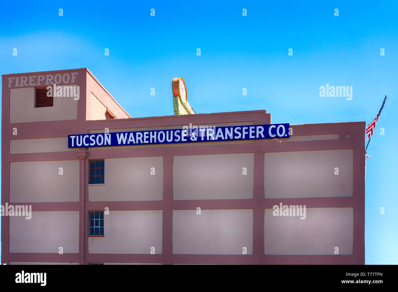 The old Tucson Warehouse & Transfer Co building which is being