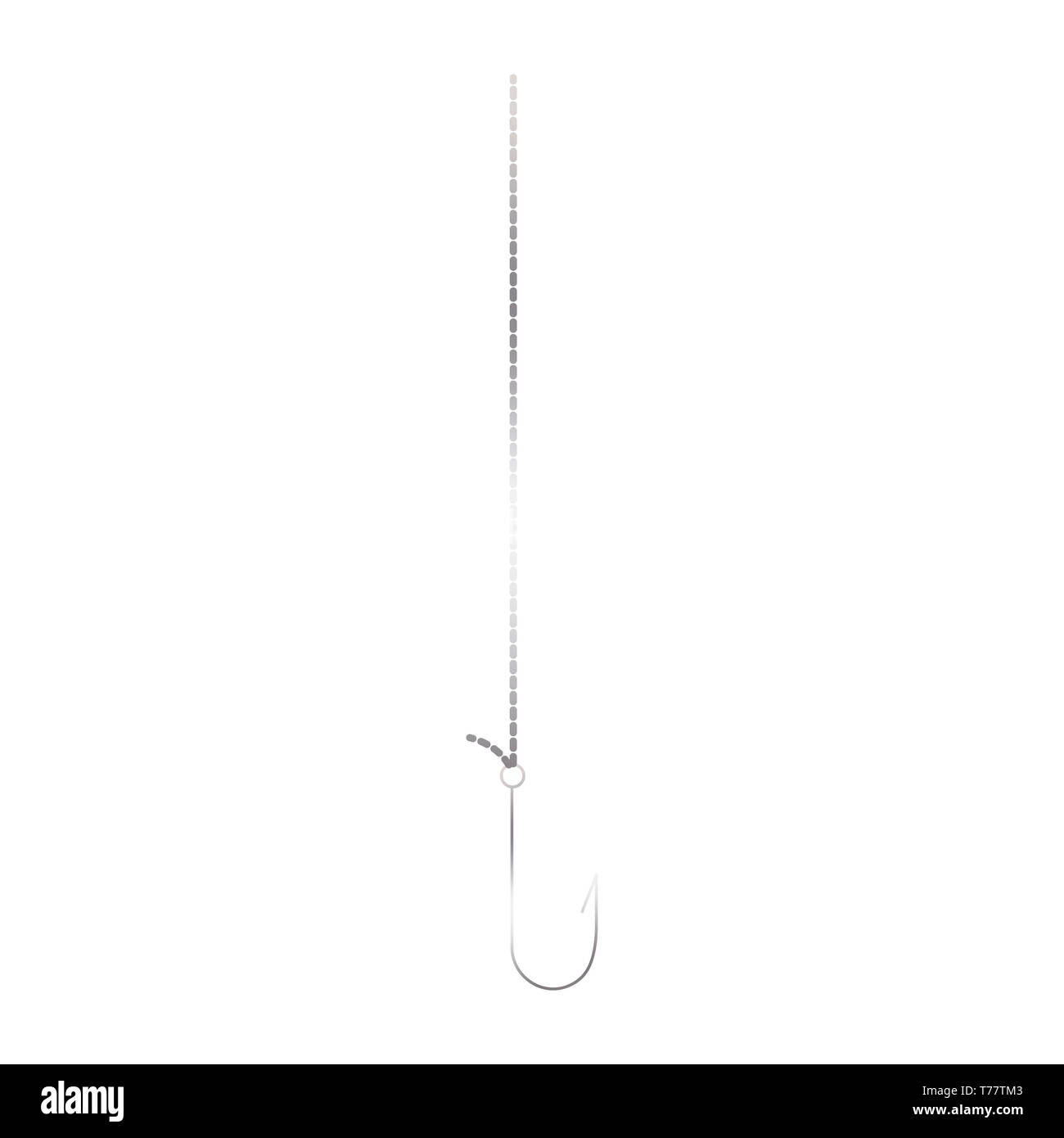 Crossed fishing hook Black and White Stock Photos & Images - Alamy