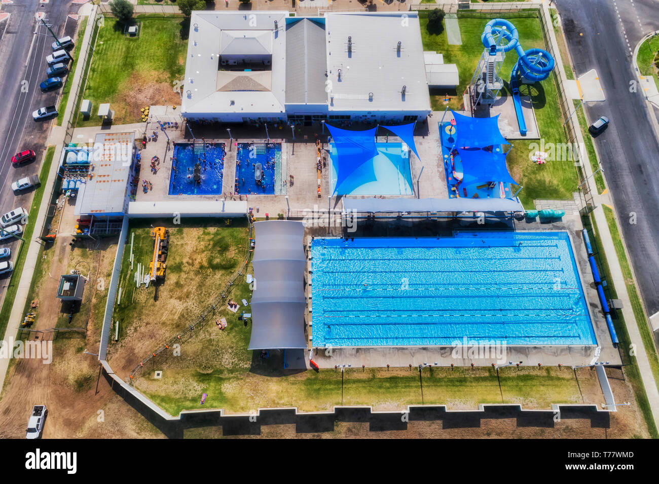 Aqua park aerial hi res stock photography and images Alamy