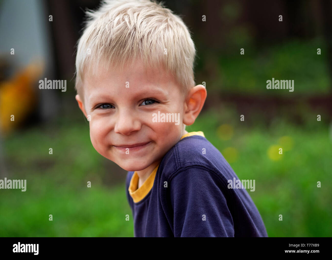 blonde hair boy mouth 