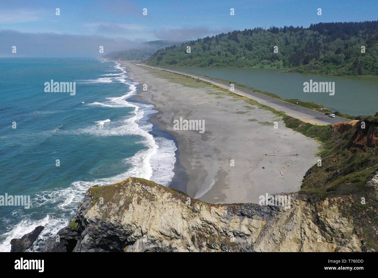 Reading Rock Marine Conservation Area near Orick, CA, the last beach