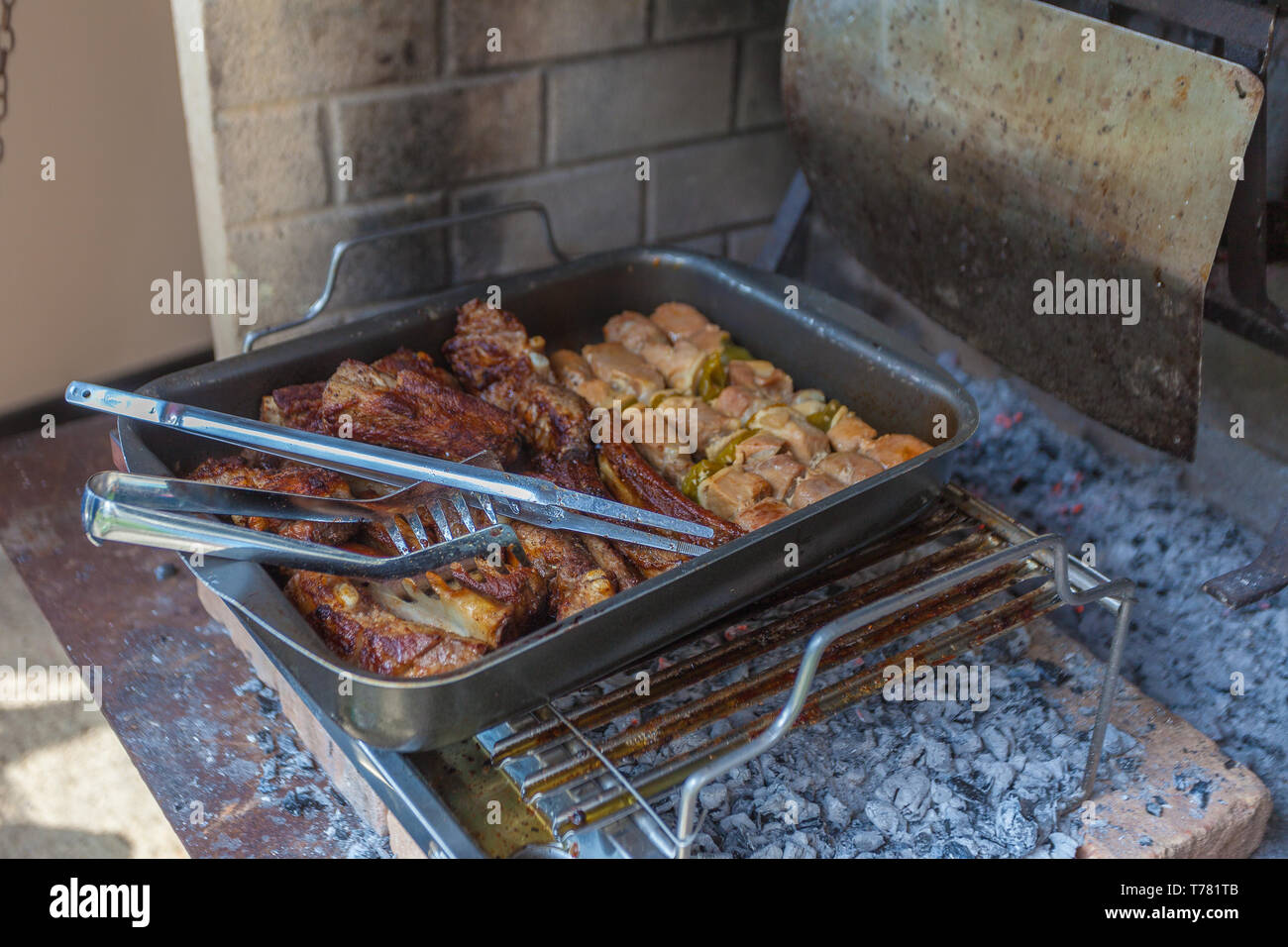 Kitchen Hand Cooking Fireplace Stock Photos Kitchen Hand Cooking