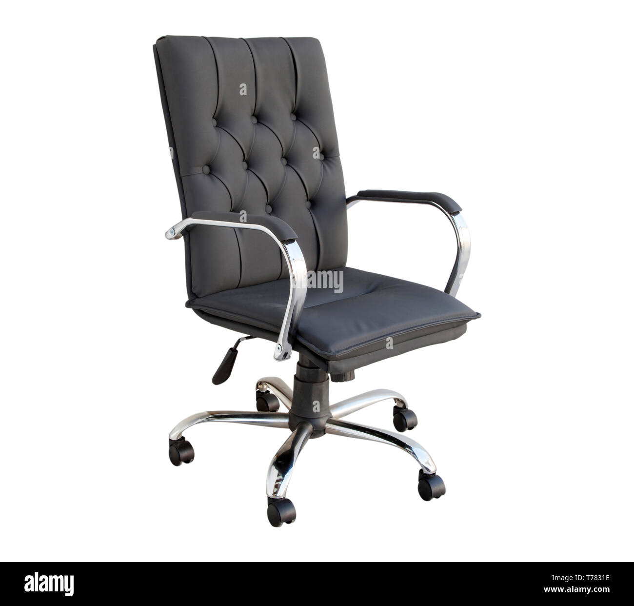 modern and leather office chair Stock Photo Alamy