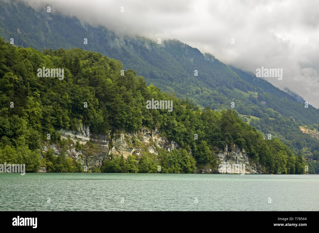 Lake Brienz in Interlaken. Switzerland Stock Photo - Alamy