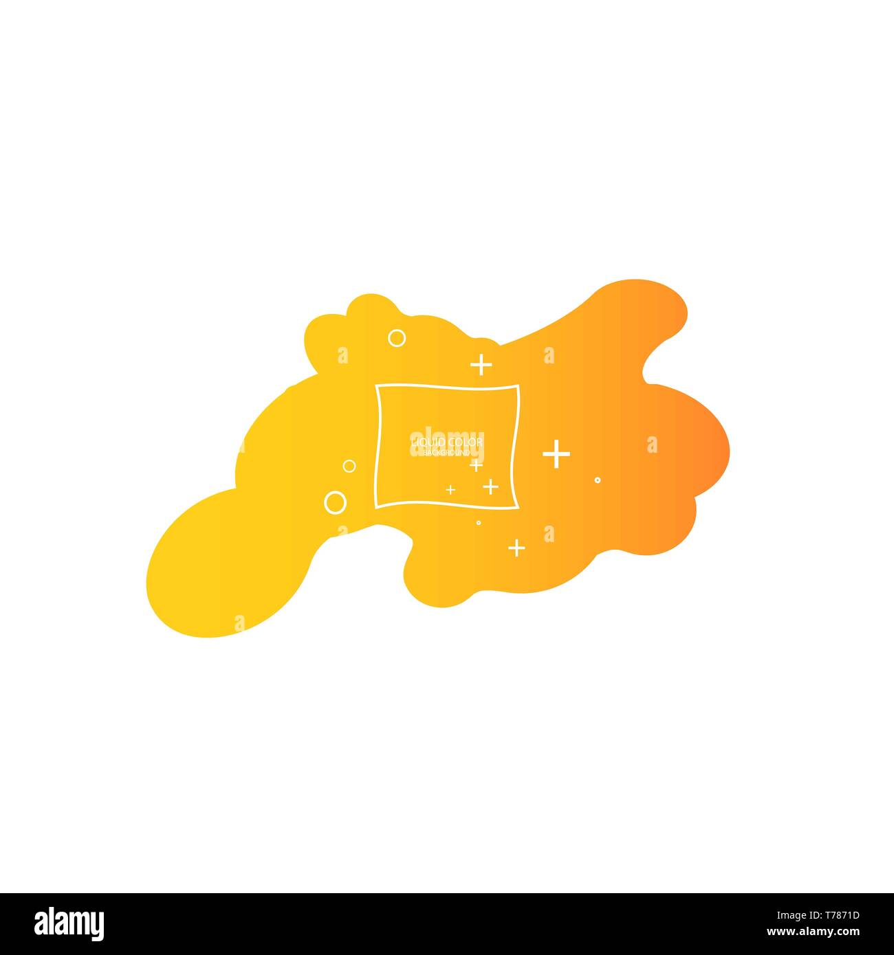 Abstract form of fluid. Liquid design. Liquid dynamic background for web sites, landing page or business presentation. Isolated gradient waves with Stock Vector