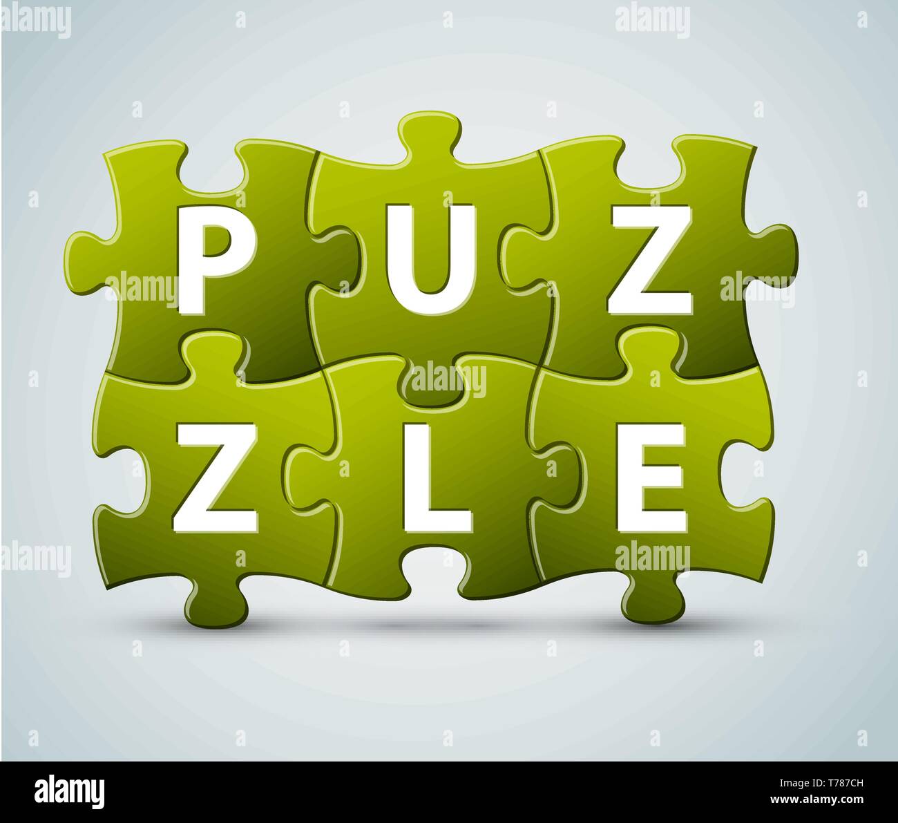 Vector puzzle lettering - made from puzzle pieces Stock Vector Image ...