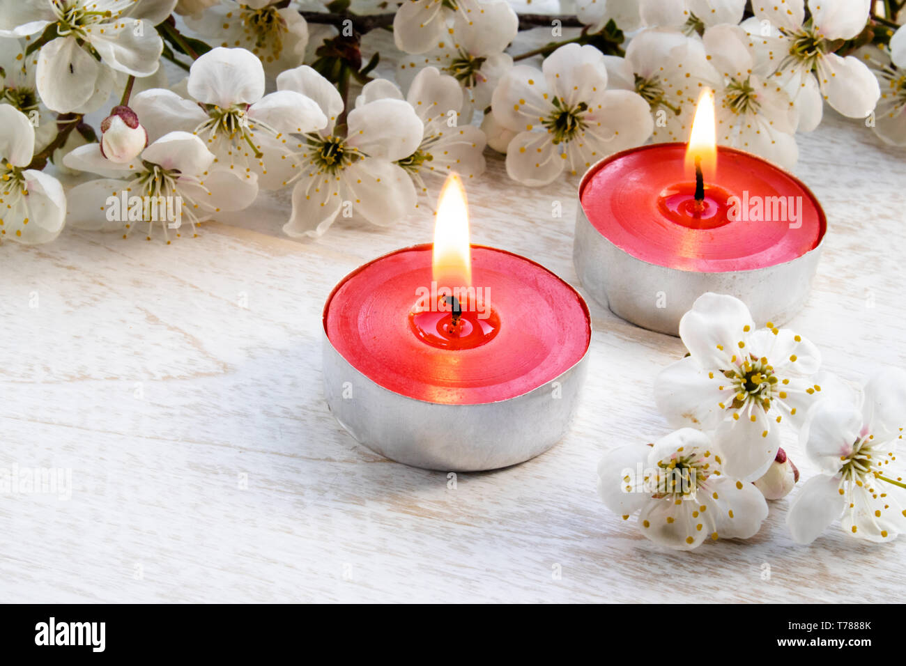 Candle Flower Burning High Resolution Stock Photography and Images Alamy