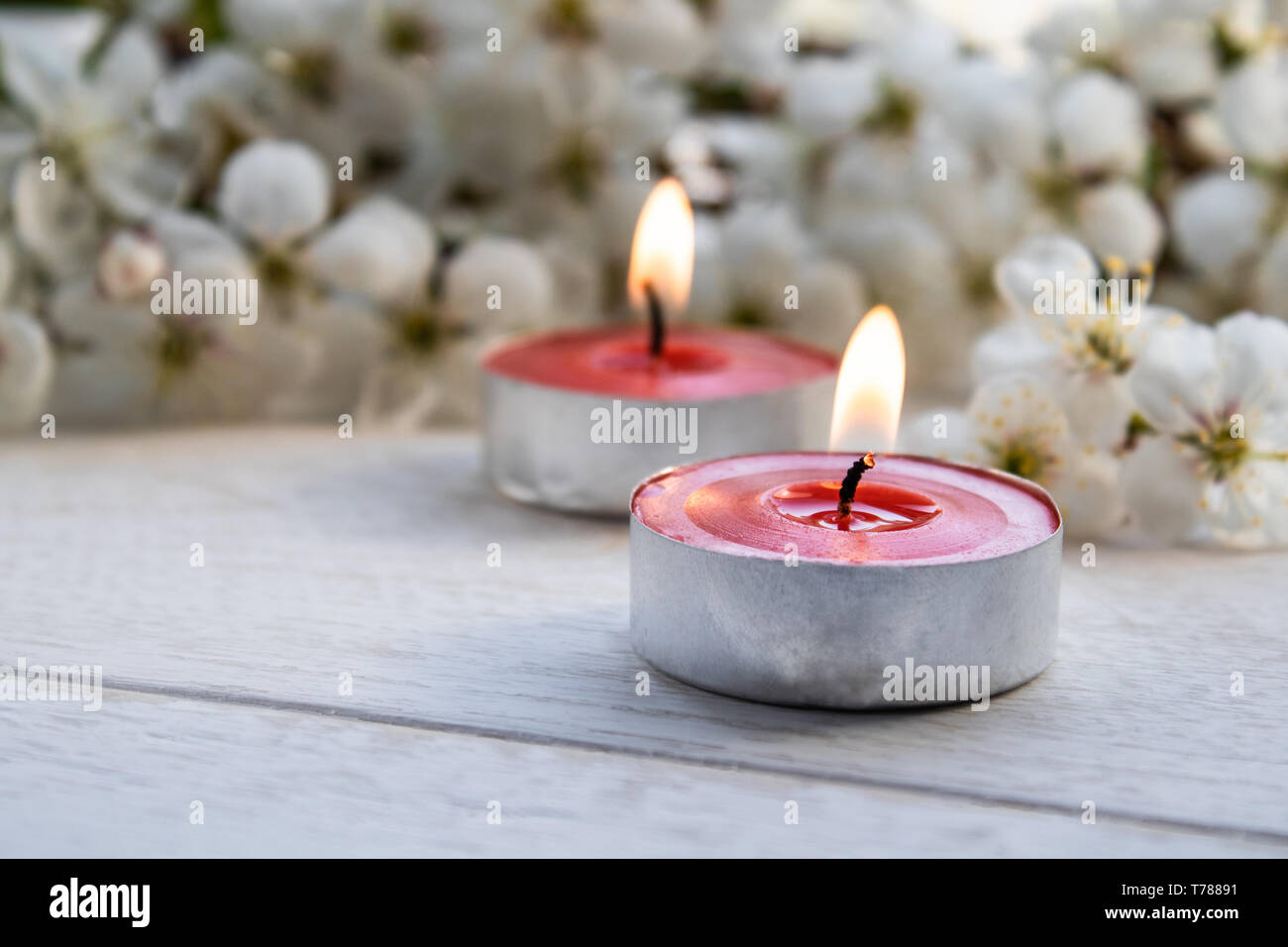 Candle Flower Burning High Resolution Stock Photography and Images Alamy
