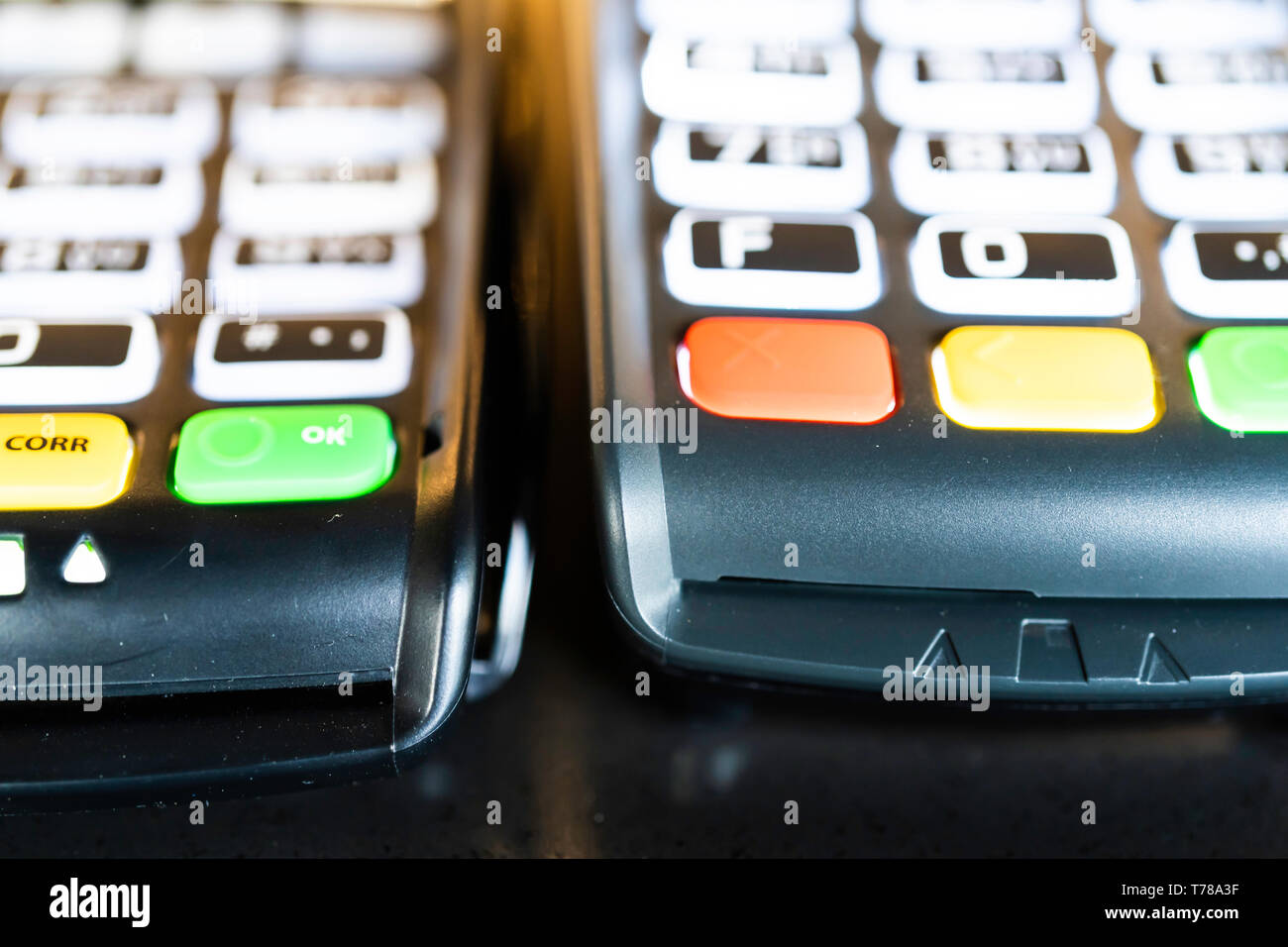 Point of Sale Machine Credit Card Reader Keypad Stock Photo Alamy