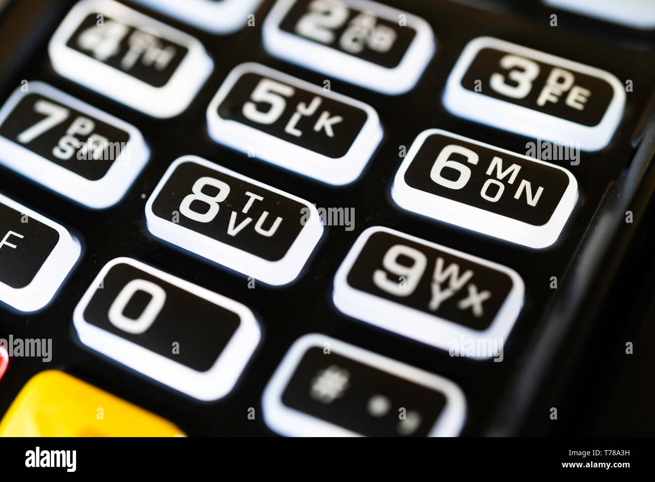 Point of Sale Machine Credit Card Reader Keypad Stock Photo Alamy
