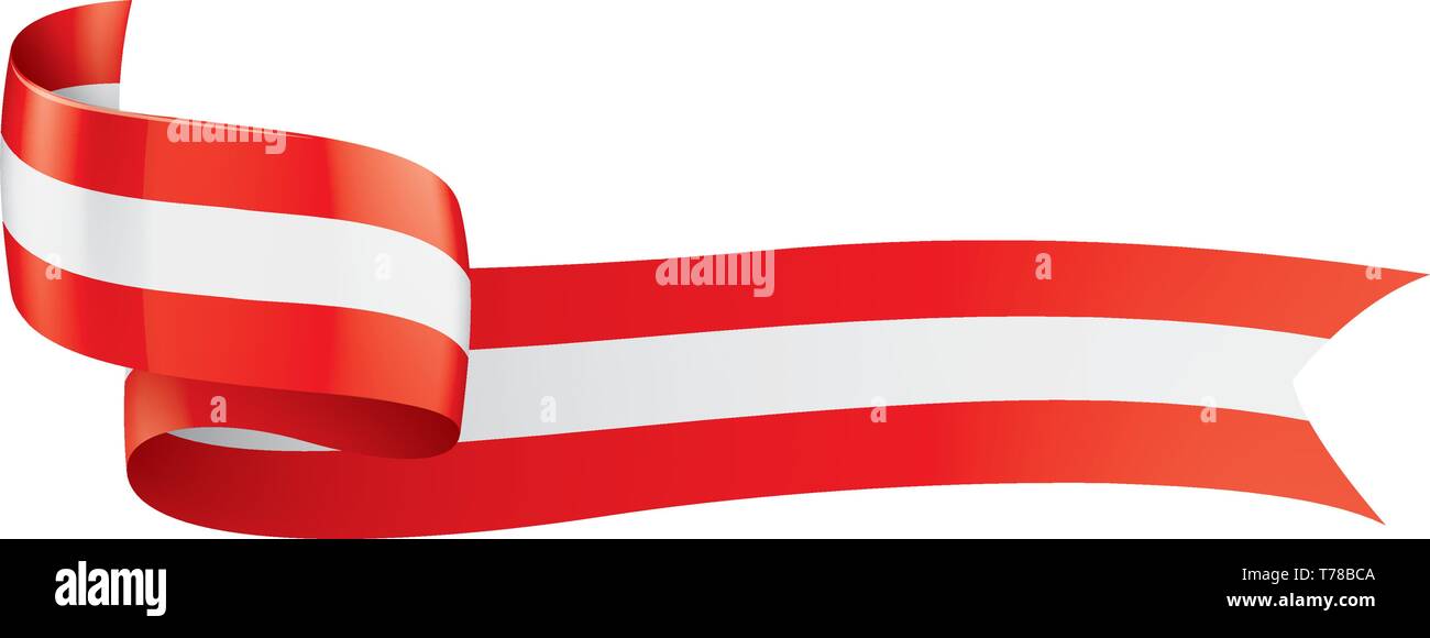 Austria flag, vector illustration on a white background Stock Vector ...