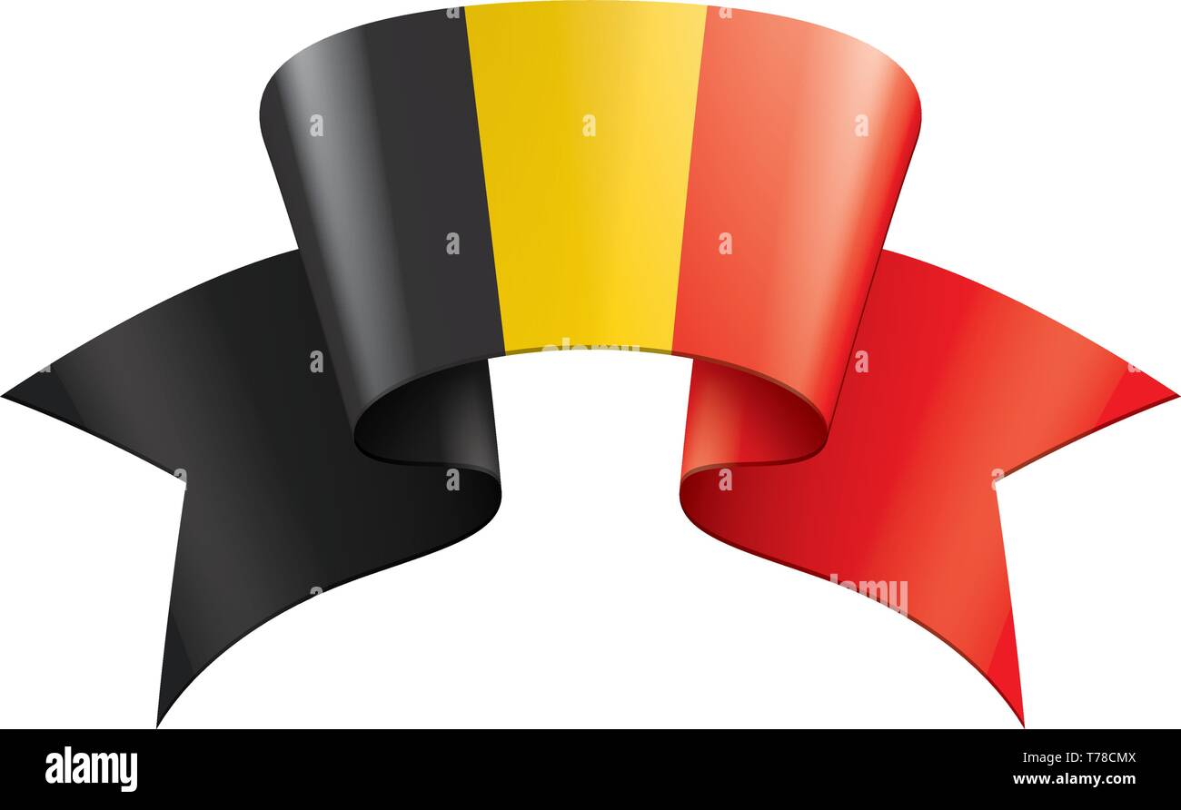 Belgium flag, vector illustration on a white background Stock Vector ...