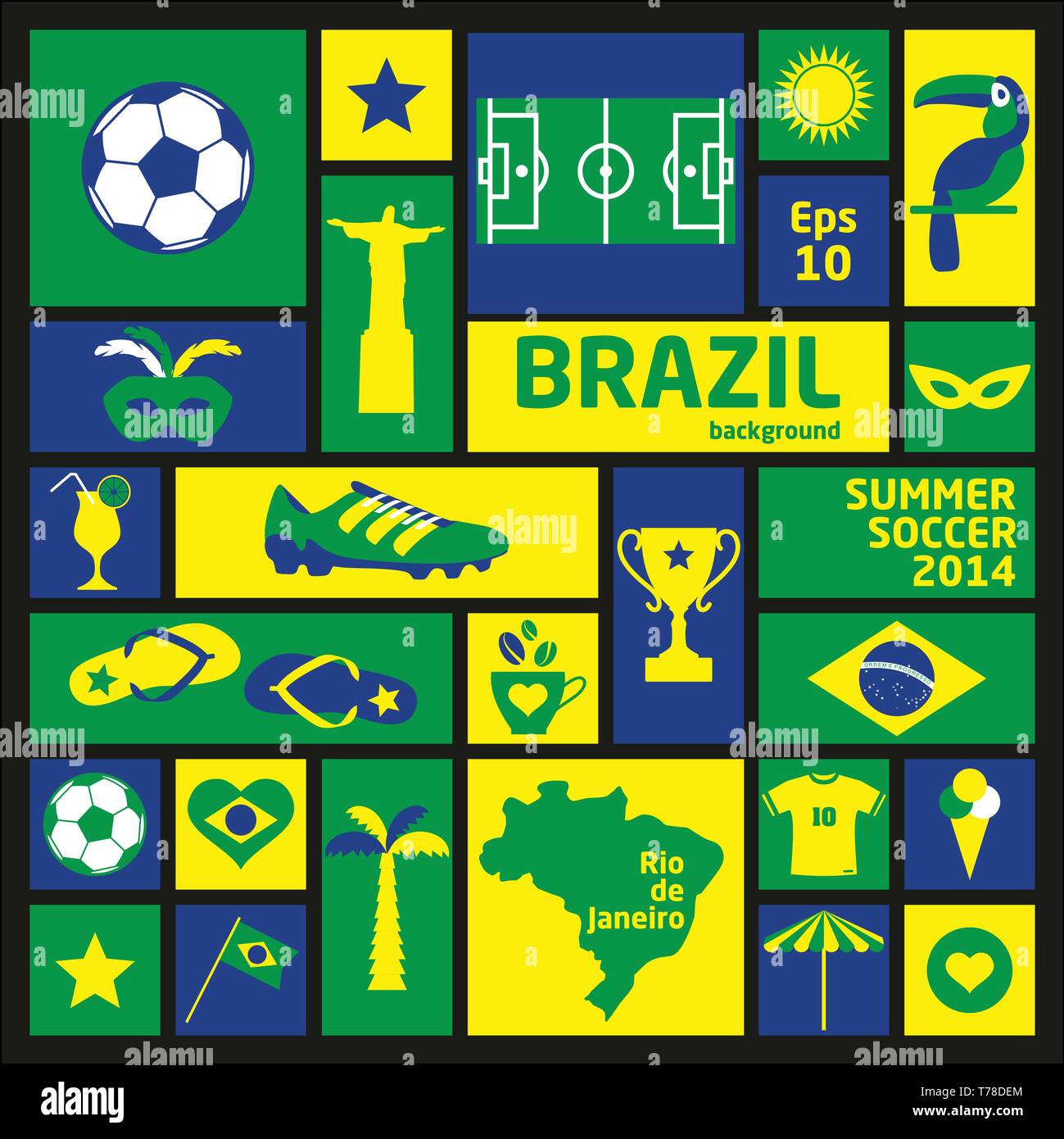 Vector Illustration of Brazil Stock Vector Image & Art - Alamy
