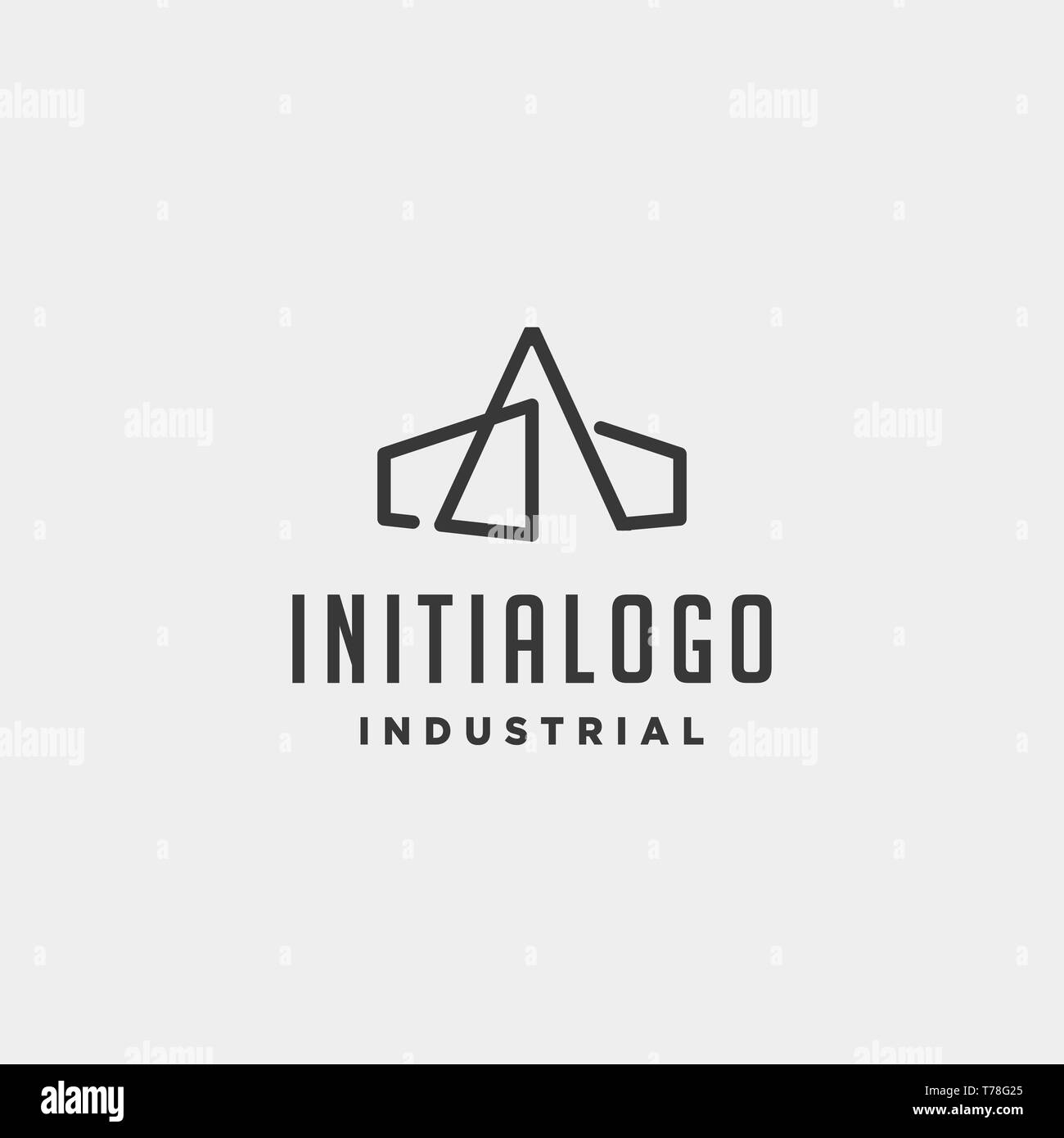 initial letter a real estate logo design for architect, house, building ...