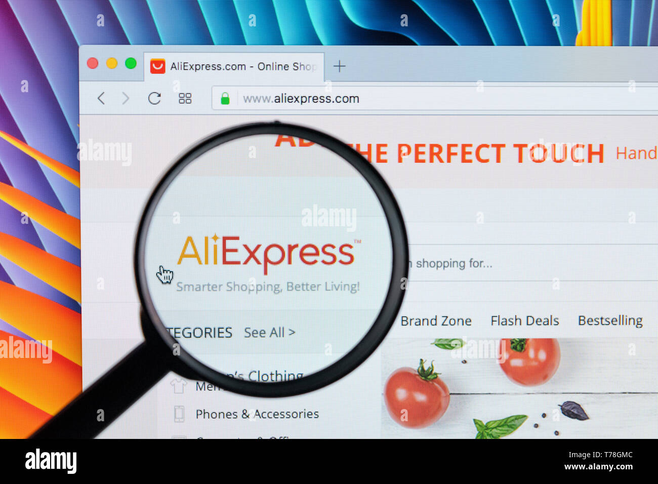 SanktPetersburg Russia December 7, 2017 website