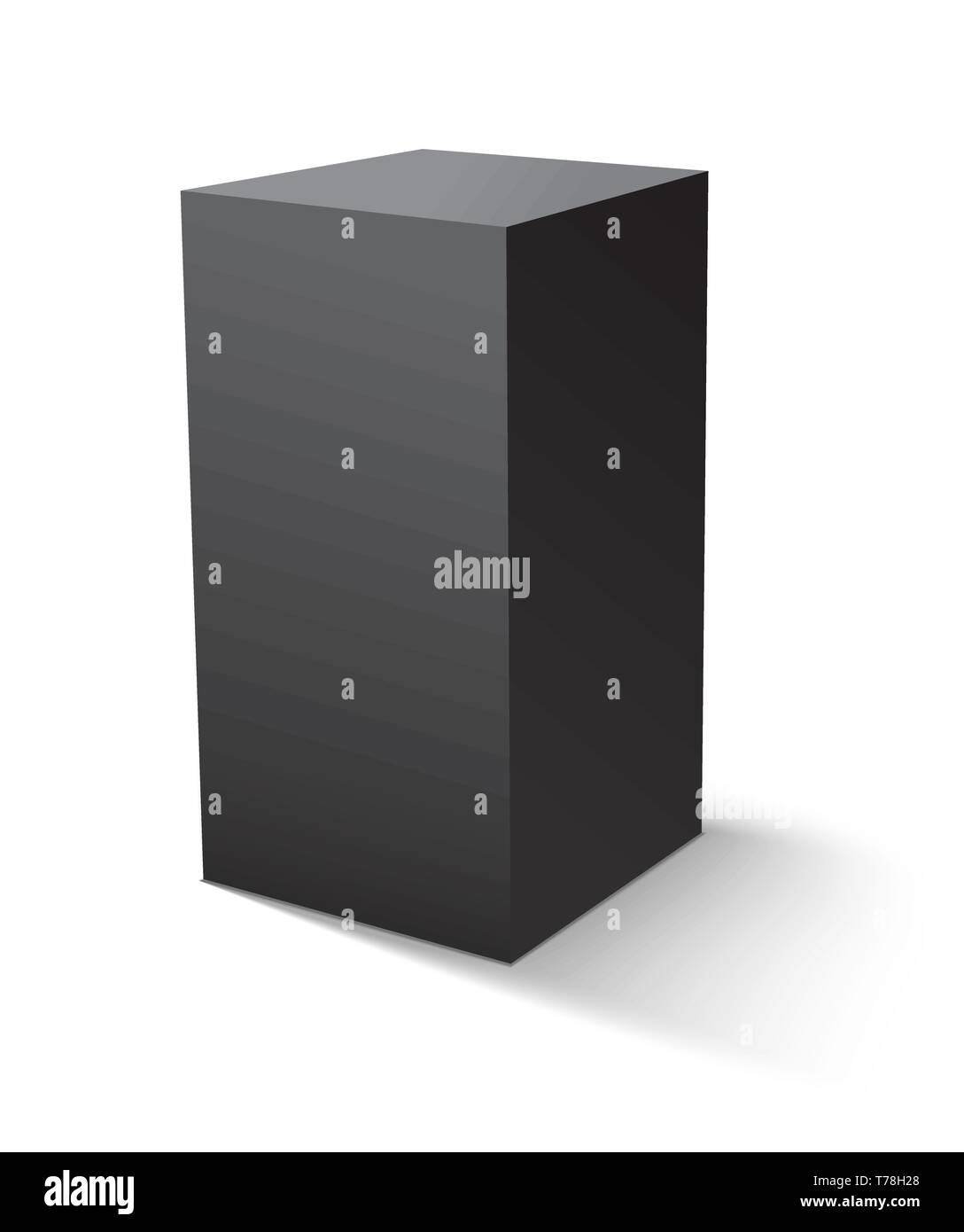 Cube black icon. Template for your design. Vector illustration Stock ...