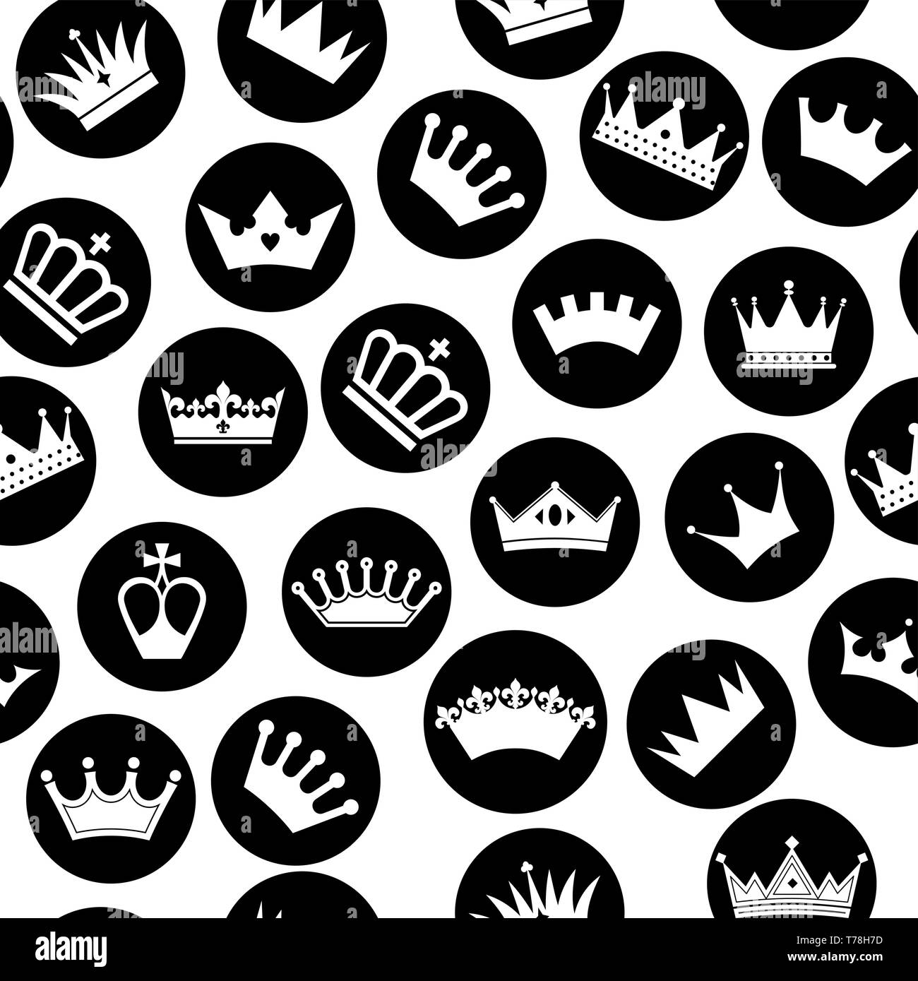 King And Queen Crowns Black And White Stock Photos Images Alamy