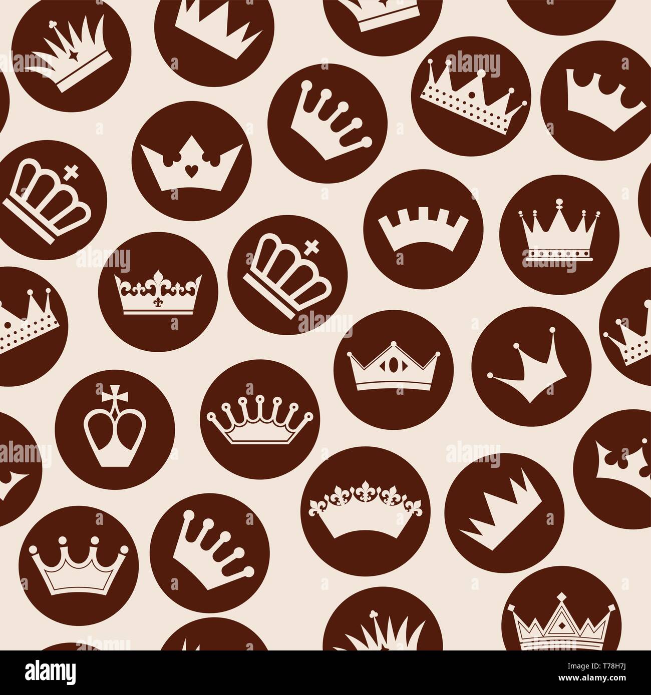 Crowns seamless pattern Stock Vector Image & Art - Alamy