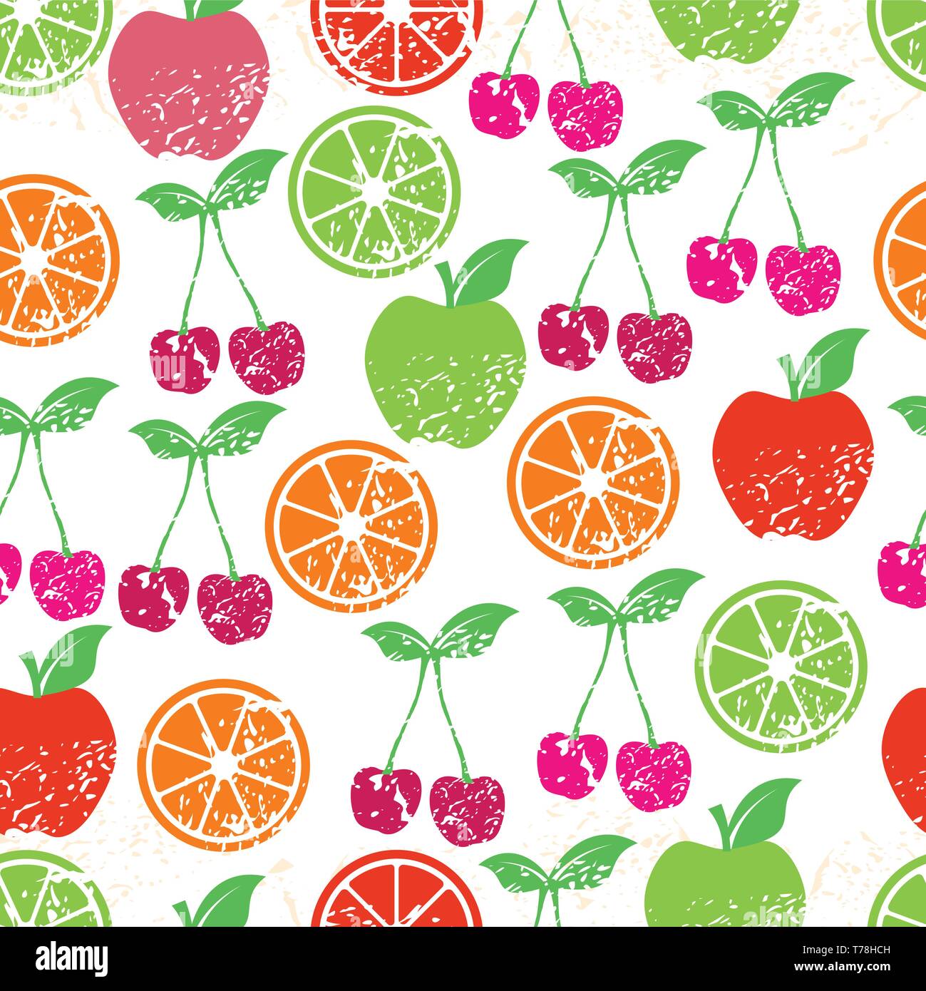 Fruit seamless pattern of vector illustration Stock Vector Image & Art ...