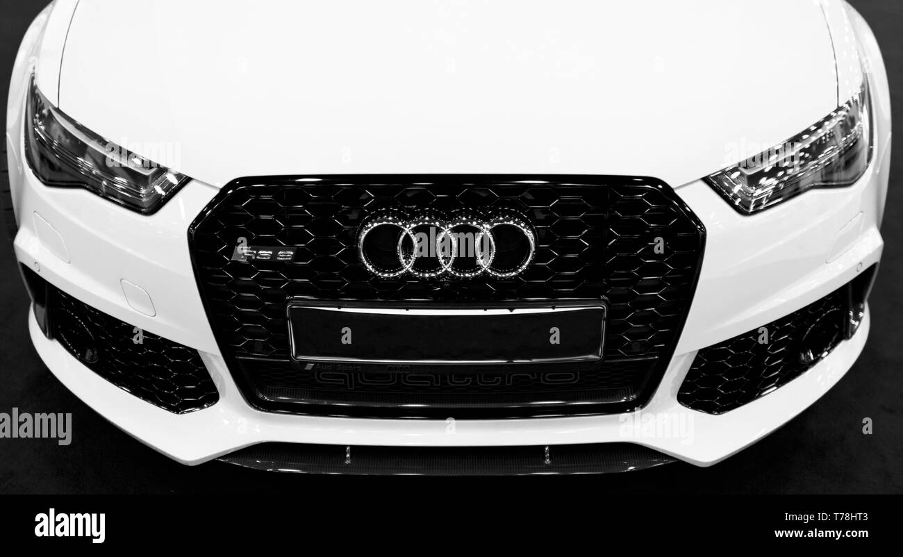 ➤➤ Embleme Index Logo Audi 273X94Mm Noirs
