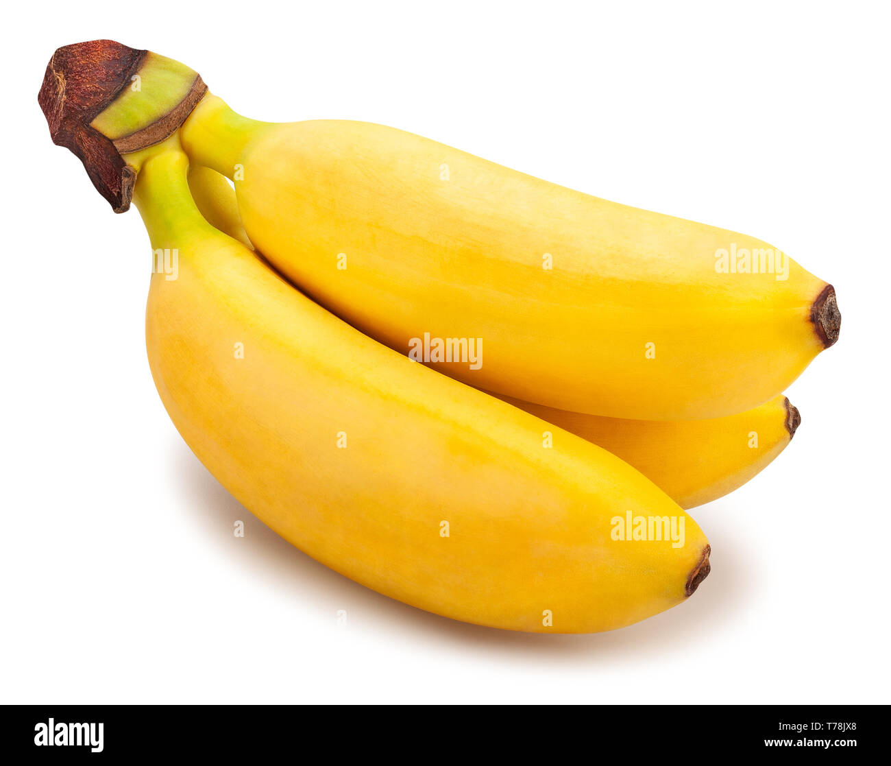 baby banana path isolated Stock Photo - Alamy