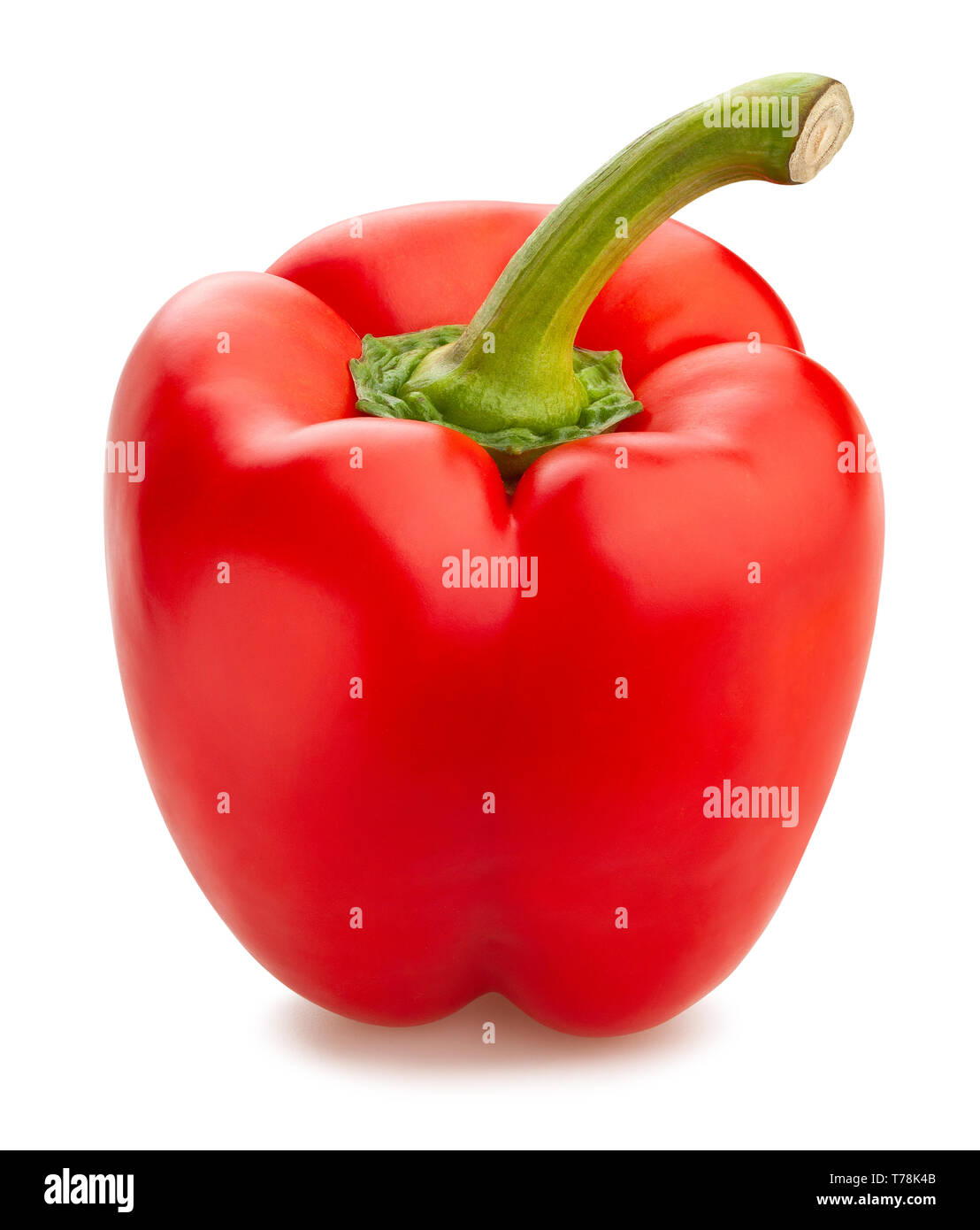 bell pepper path isolated Stock Photo