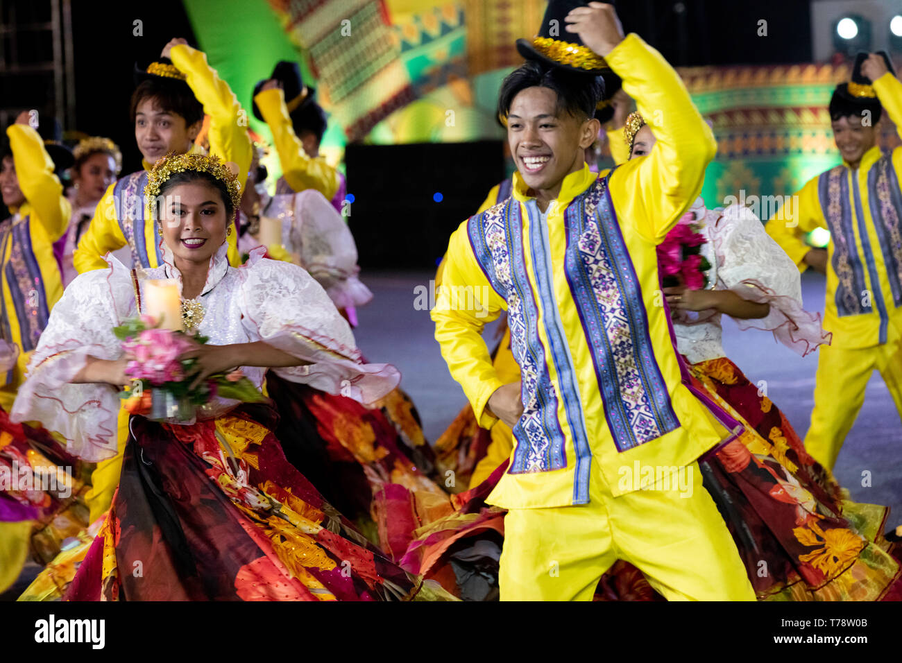 street dance festival in Philippines, brightly colored costumes and many  dancers compete for prizes Stock Photo - Alamy