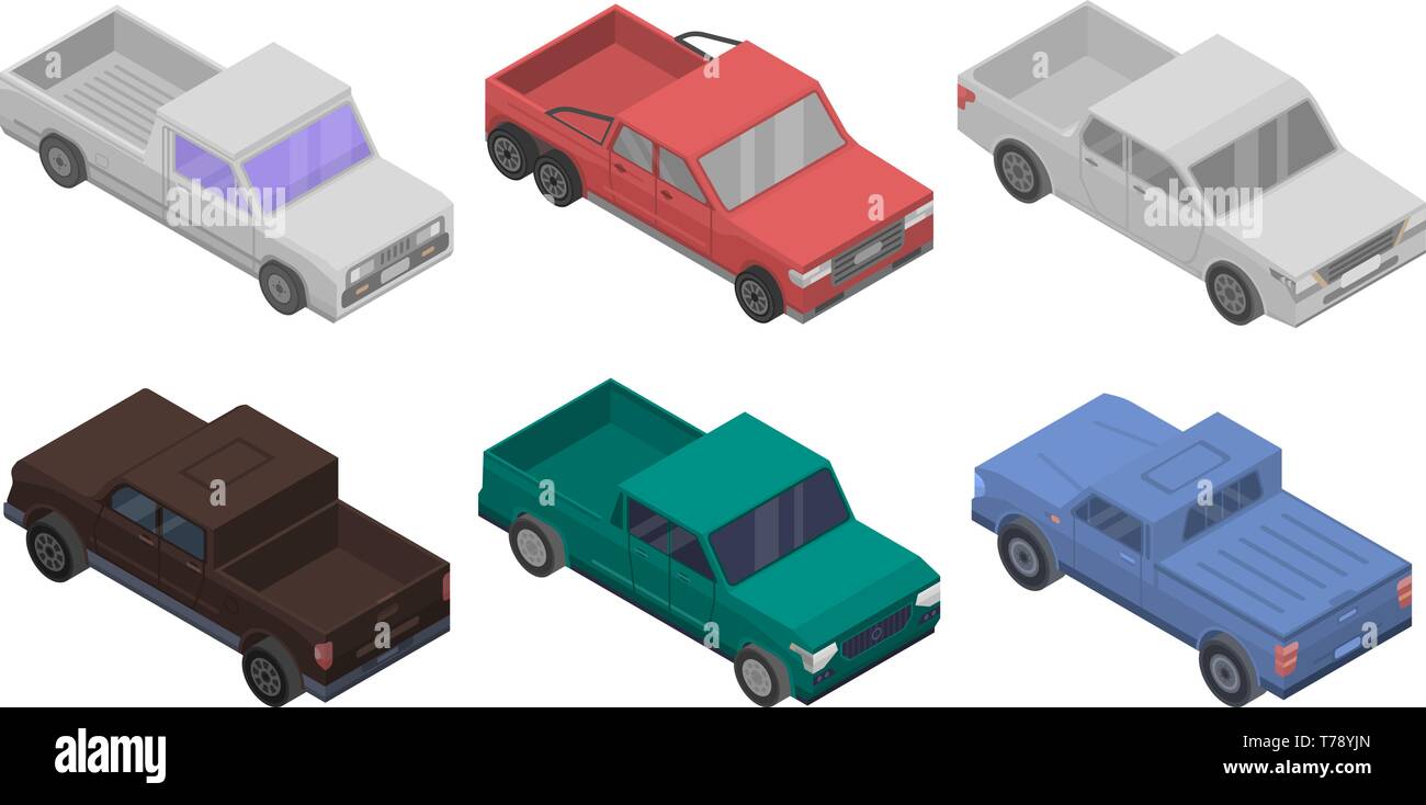 Pickup truck rear view Stock Vector Images - Alamy