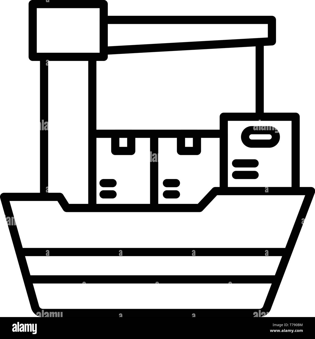 Export ship icon, outline style Stock Vector Image & Art - Alamy