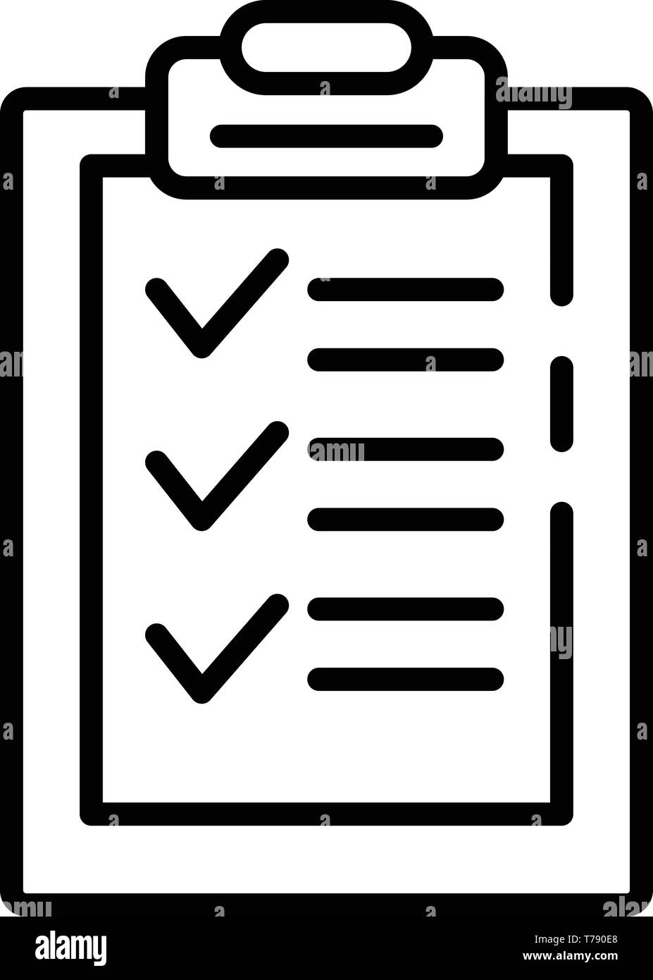 Download Export check sheet icon, outline style Stock Vector Image ...