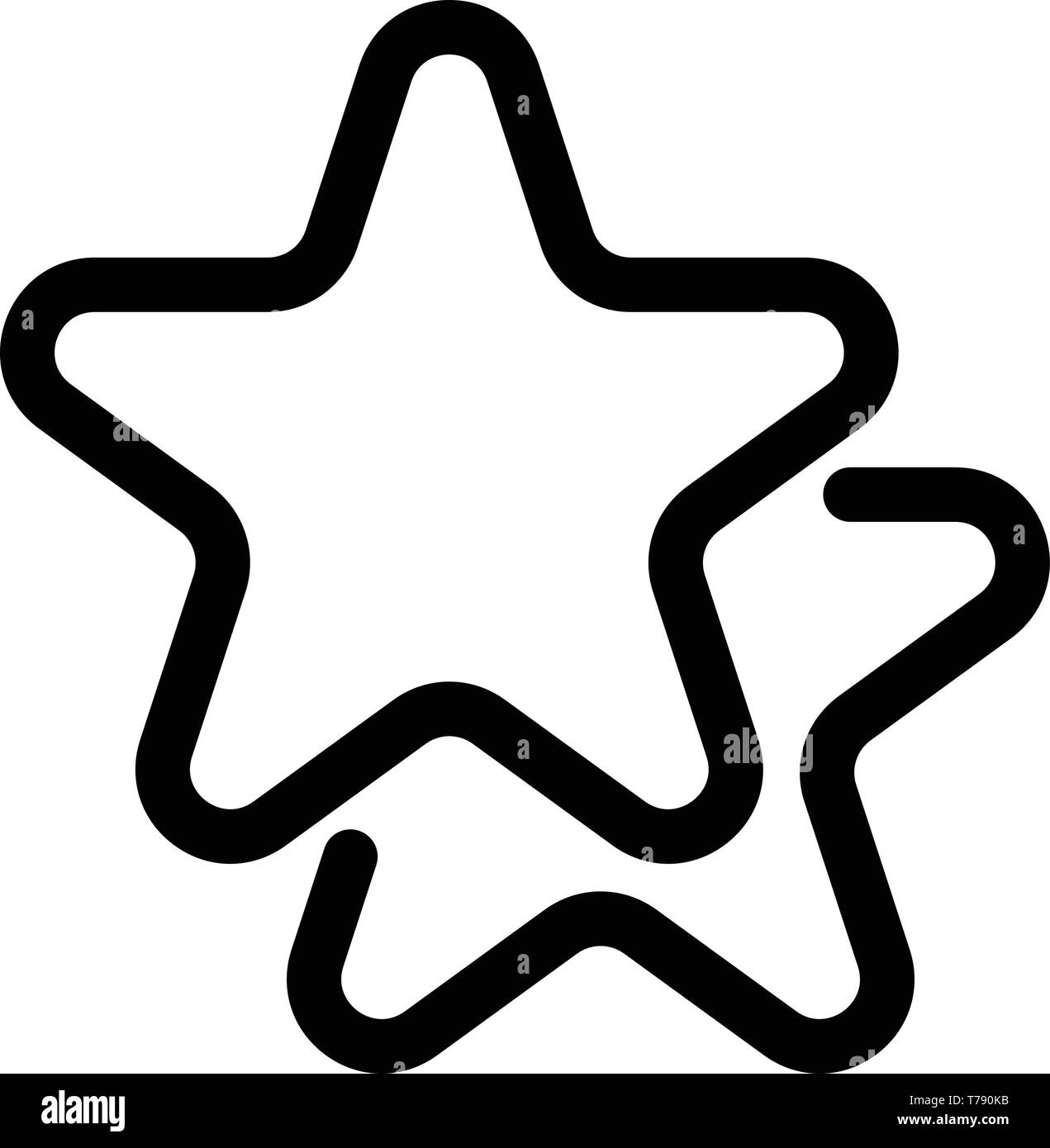 Stars icon, outline style Stock Vector Image & Art - Alamy
