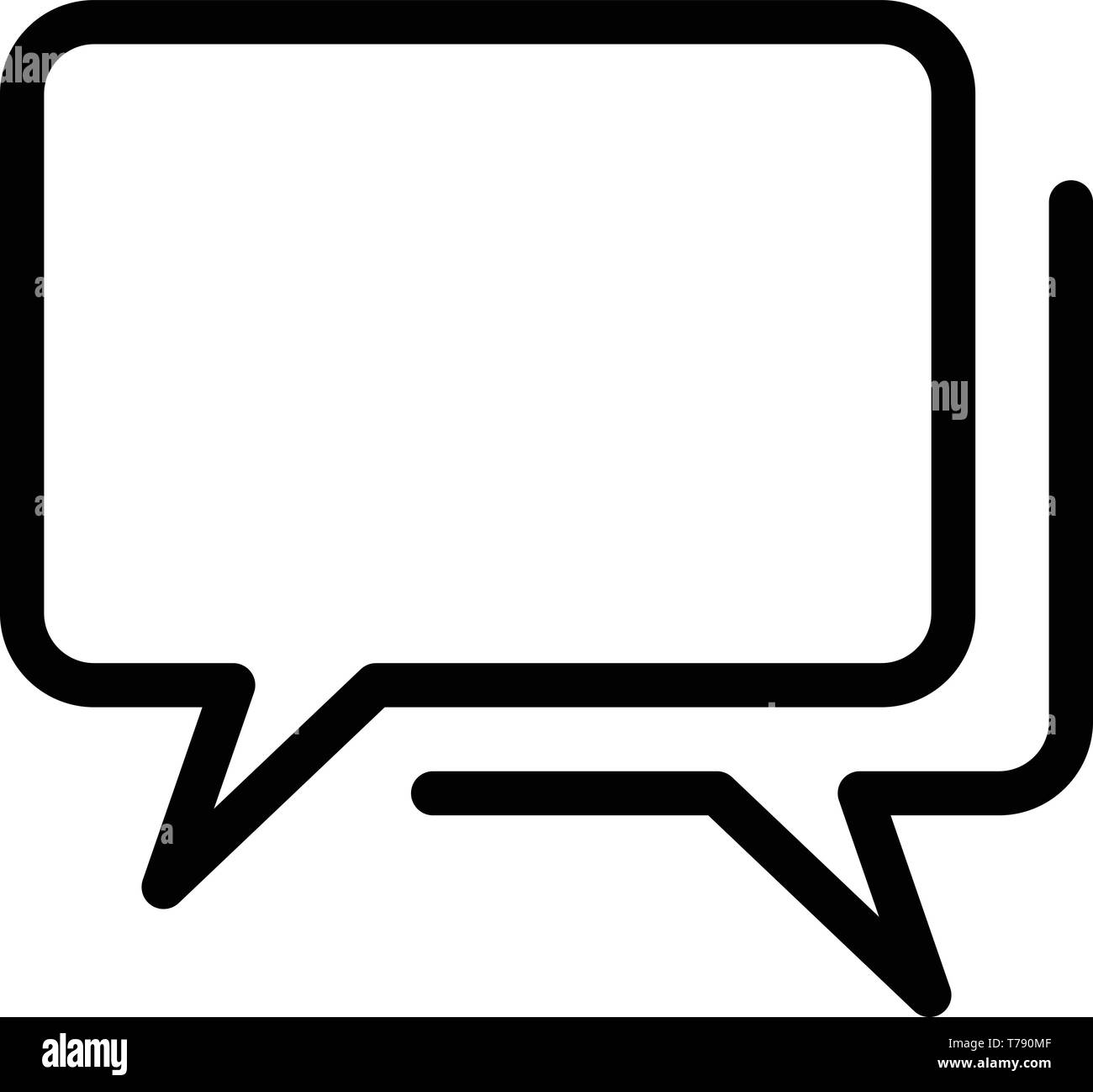 Communication bubbles icon, outline style Stock Vector Image & Art - Alamy