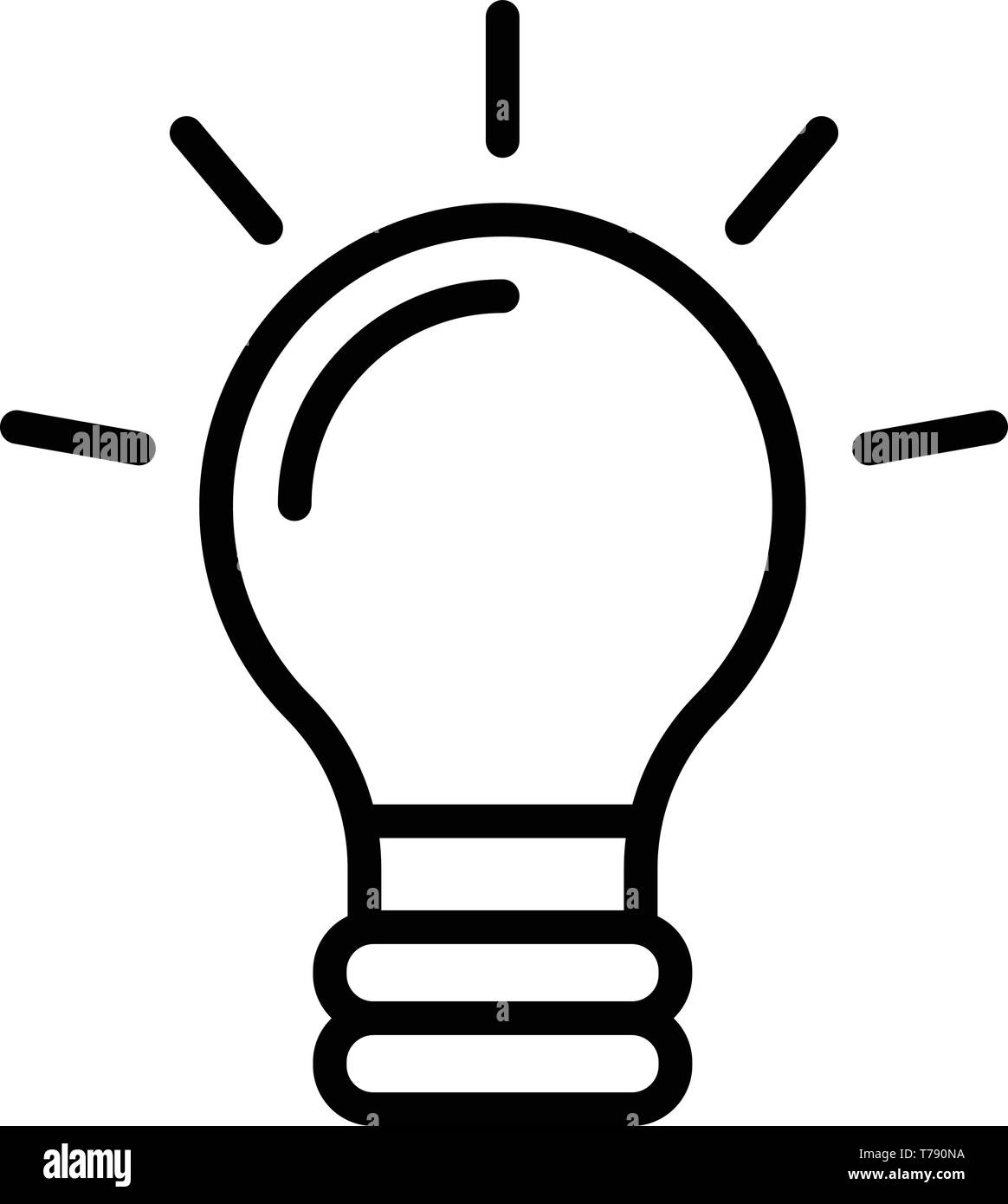 Light control icon, outline style Stock Vector