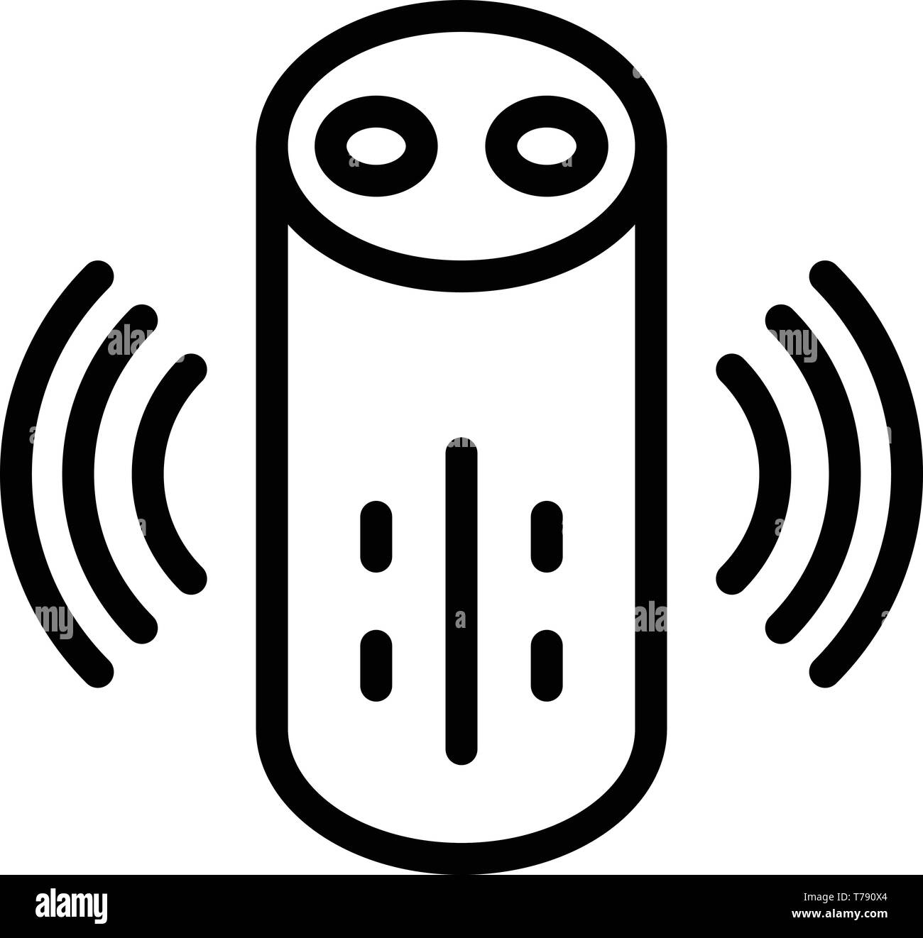 Loud Smart Speaker Icon Outline Style Stock Vector Image Art Alamy