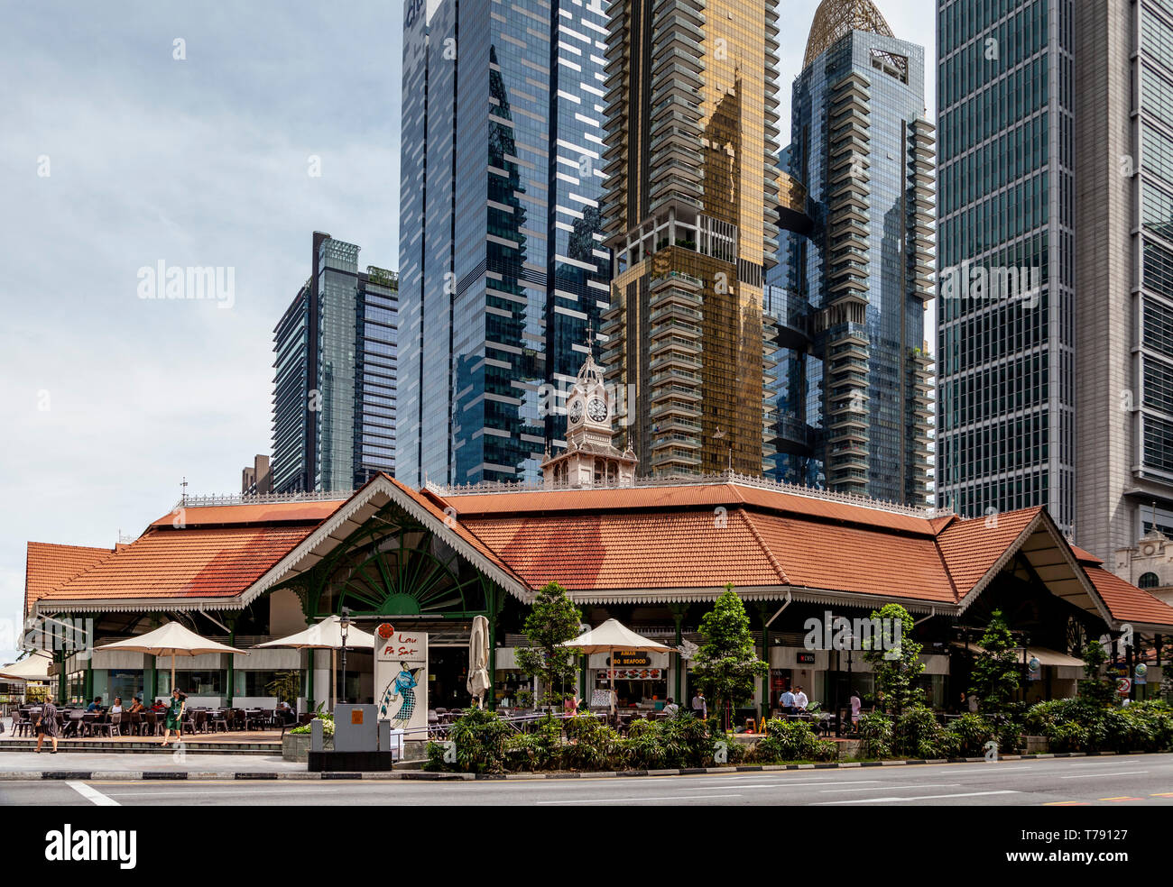 Lau Pa Sat Festival Market, Singapore, South East Asia Stock Photo