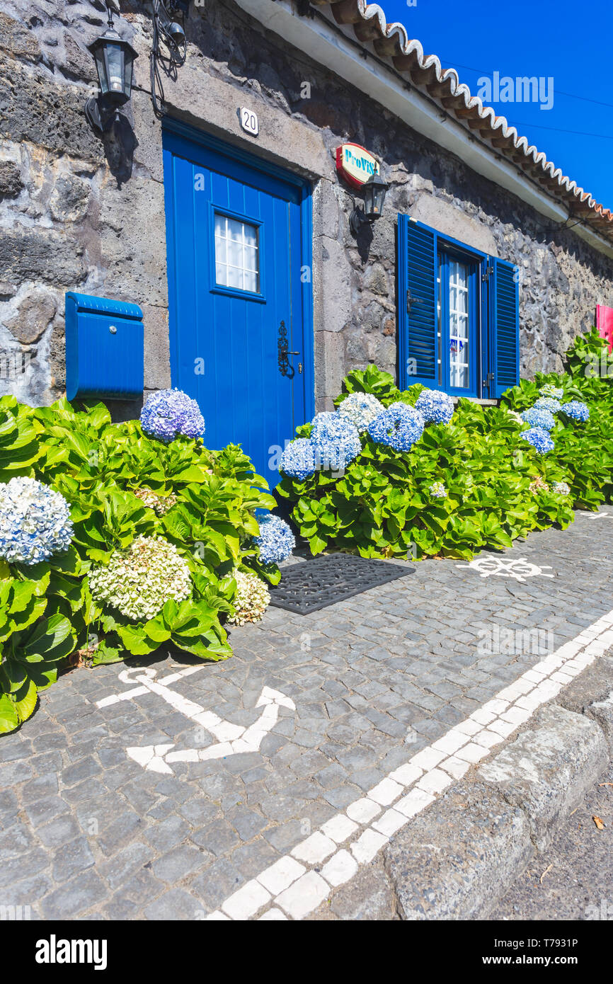 Typical Azorean house, Sao Miguel island, Portugal, Azores archipelago