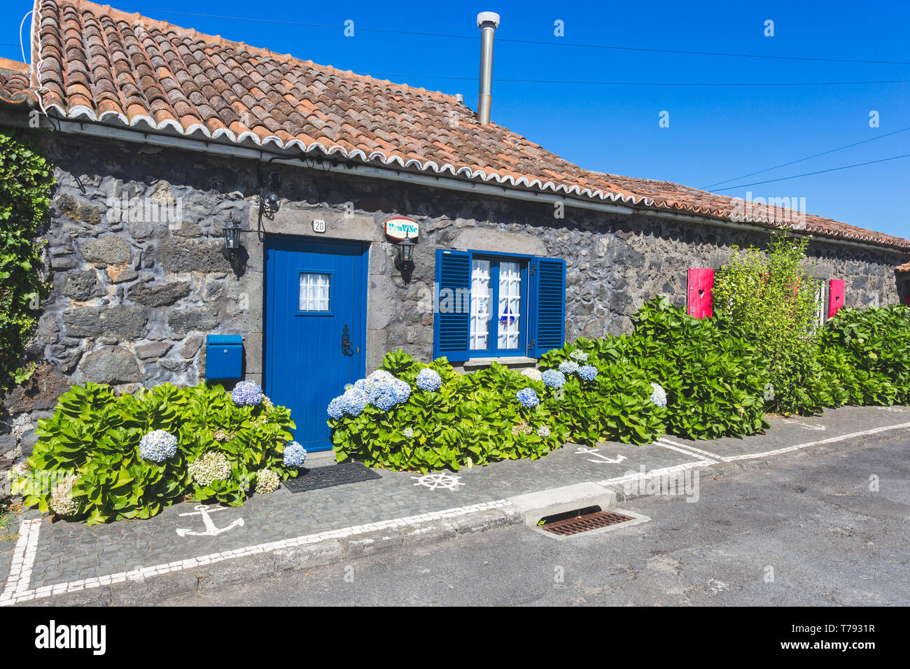 Typical Azorean house, Sao Miguel island, Portugal, Azores archipelago