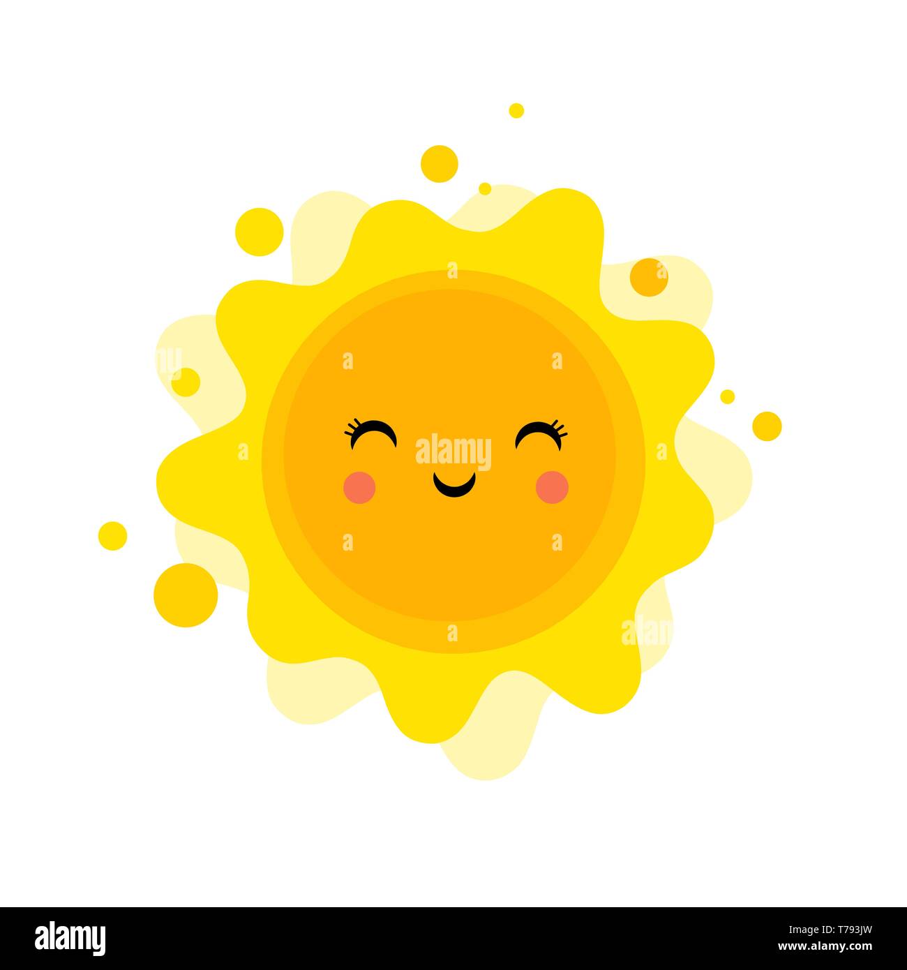 Summer fun background, sun illustration and banner design. Sale poster Stock Vector