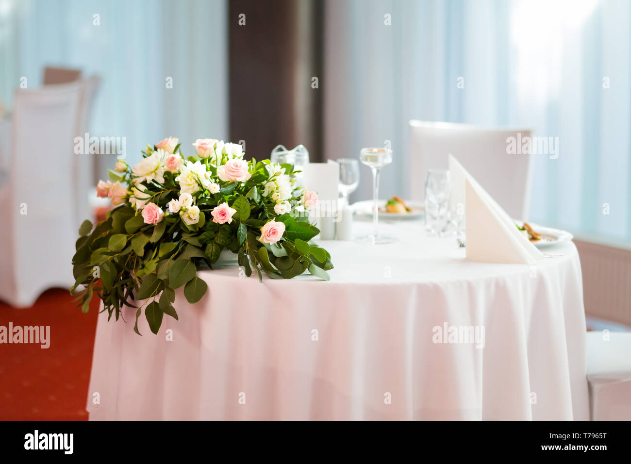 Bride And Groom Reception Table