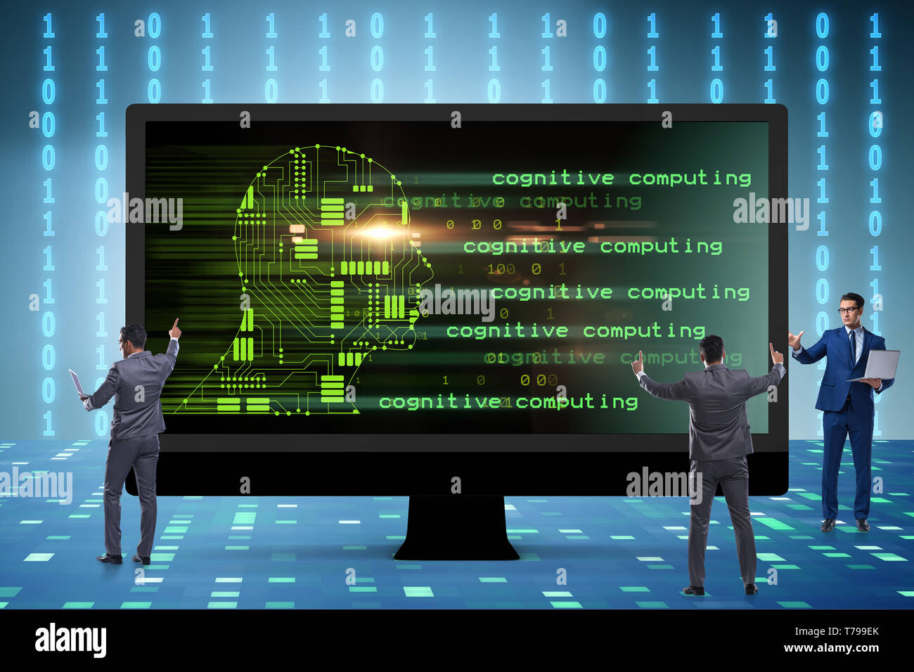 Cognitive computing and machine learning concept Stock Photo - Alamy