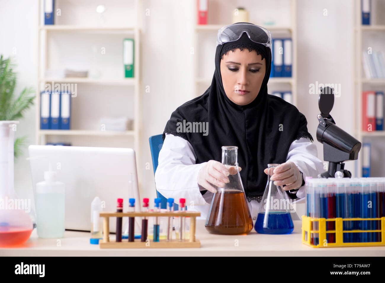 Female doctor in hijab analyzing hi-res stock photography and images ...