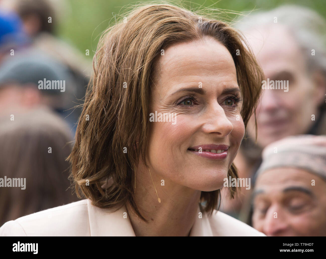 Actress Claudia Michelsen at the German Television Award on May 3, 2019