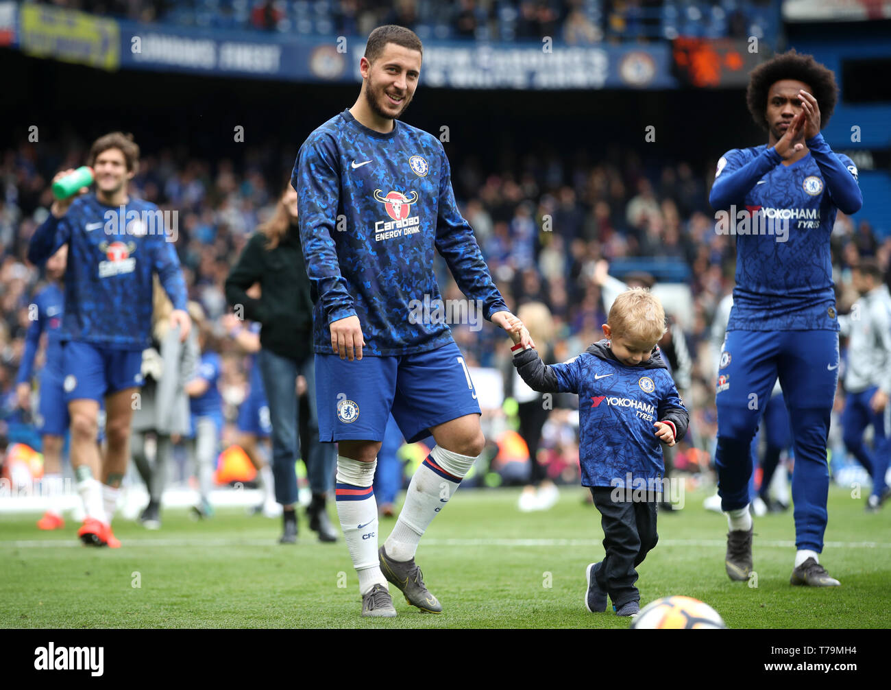 Chelsea's Eden Hazard in the Chelsea Lap of Appreciation during the ...